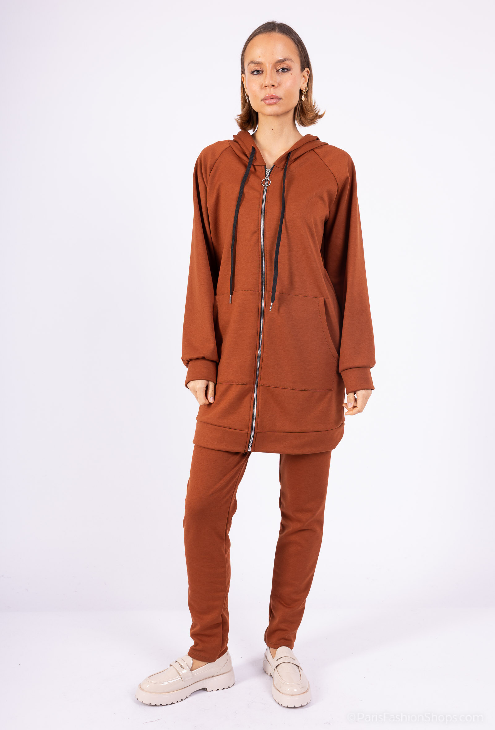 Grossiste Coraline - ENSEMBLE VESTE FERMETURE ET PANTALON