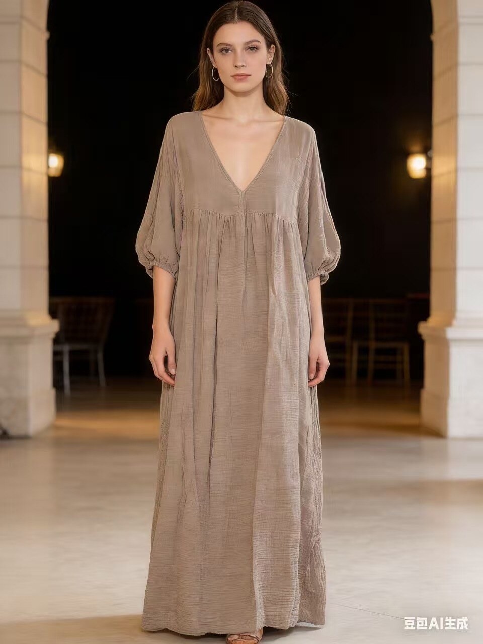 Robe Burton Taille 38 (Réf: 9 RF) - Occasion Très Bon État - Couleur Noir/Marron