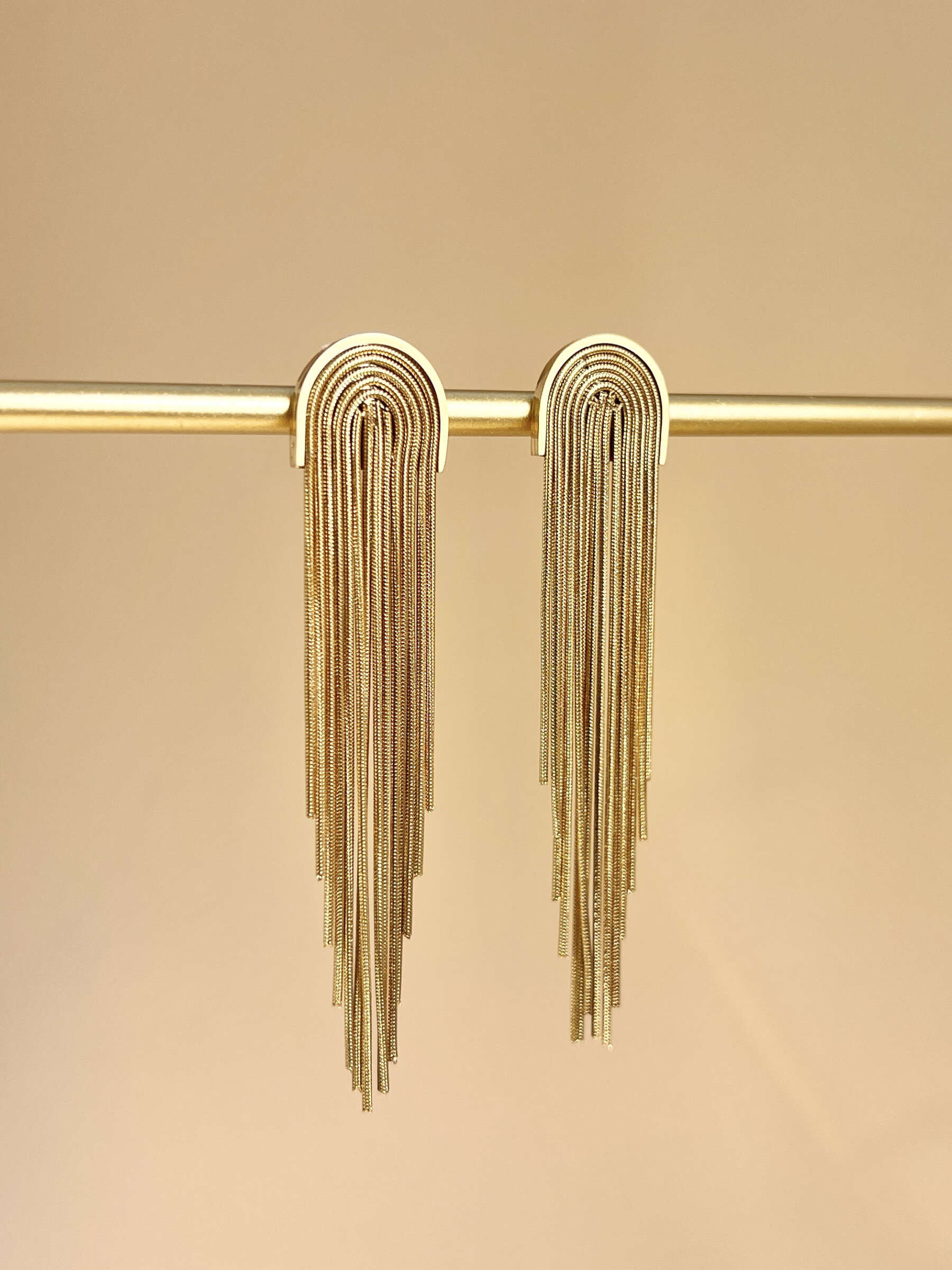 Wholesaler COSMOS - Long Degraded Loops - Modern Stainless Steel Jewelry