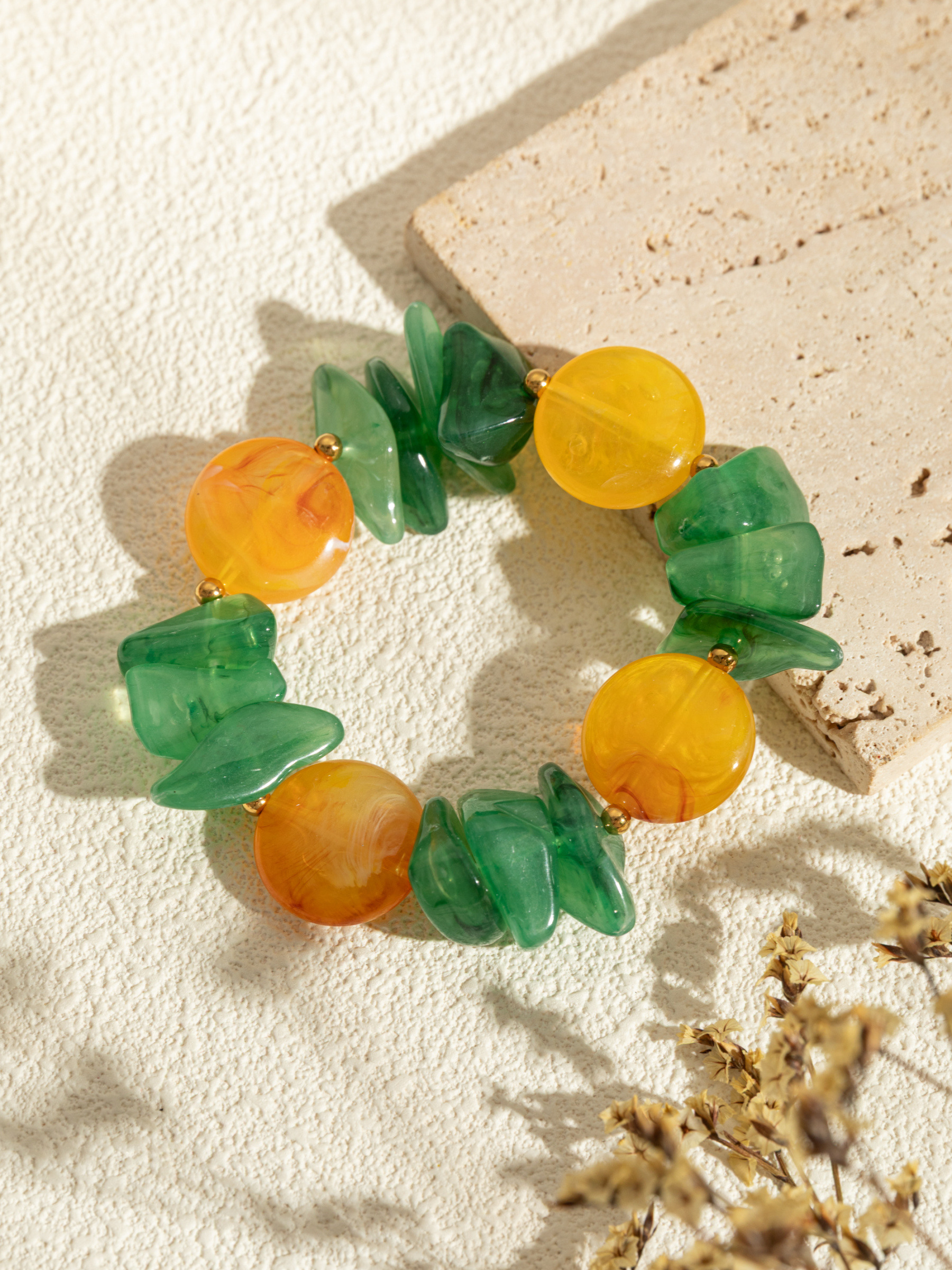 Wholesaler COSMOS - Colorful Resin Elastic Bracelet – Trendy Multicolor Fashion Jewelry