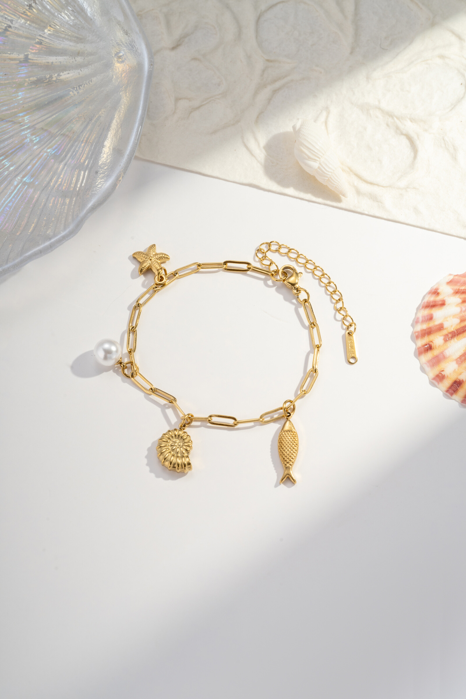 Wholesaler COSMOS - Stainless stainless steel marine charms bracelet