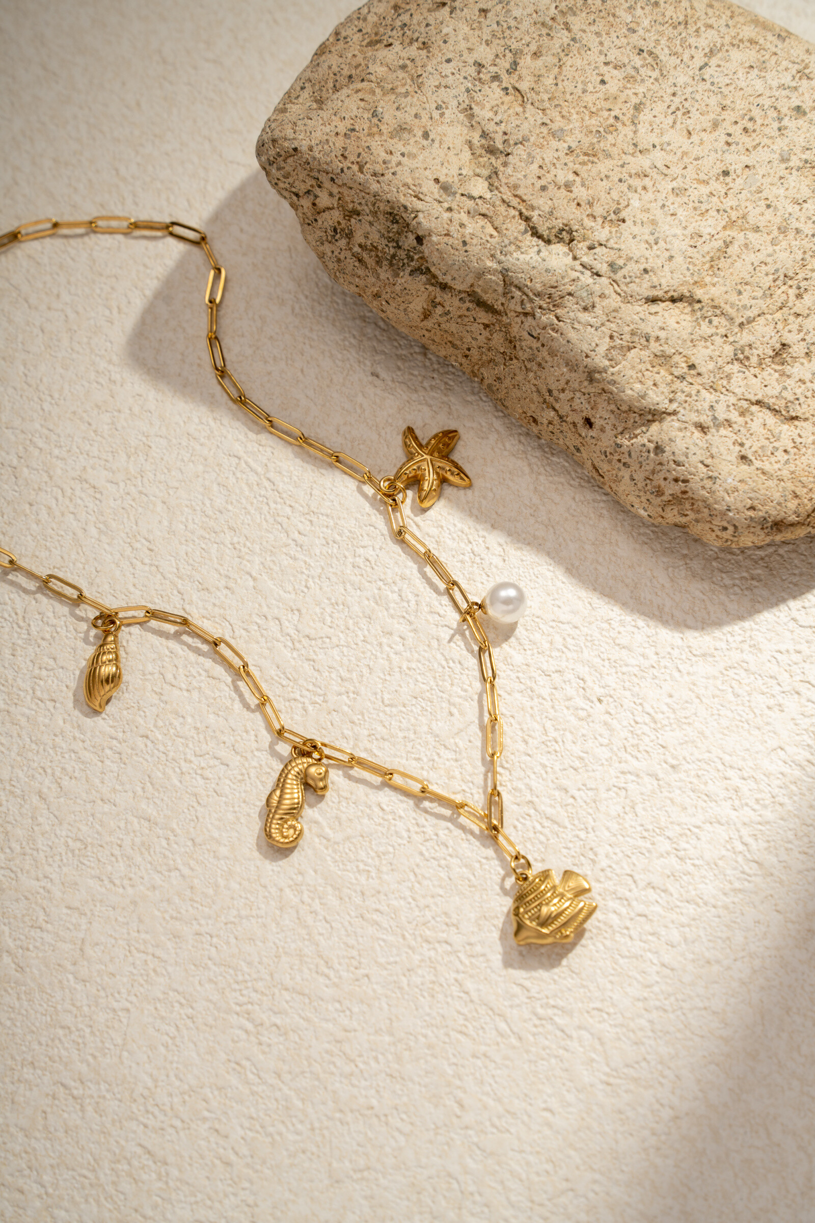 Wholesaler COSMOS - Golden stainless stainless steel charms necklace