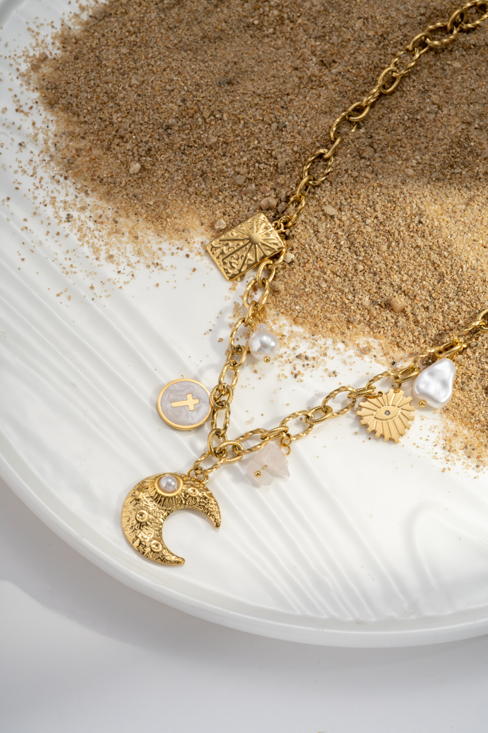 Wholesaler COSMOS - "Mystical Moon" necklace