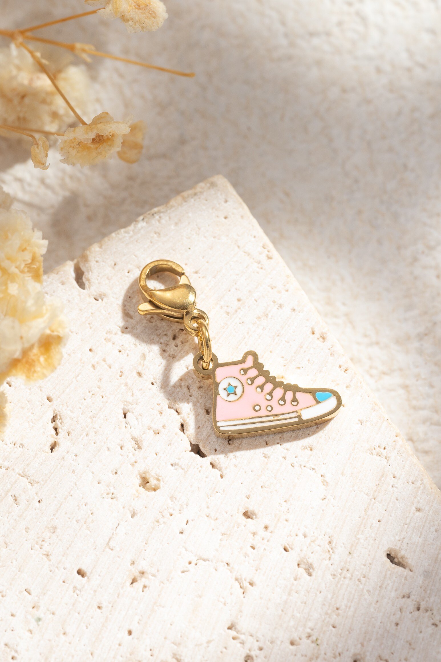 Großhändler COSMOS - Niedliche anpassbare rosa-goldene Emaille-Basketball-Charms
