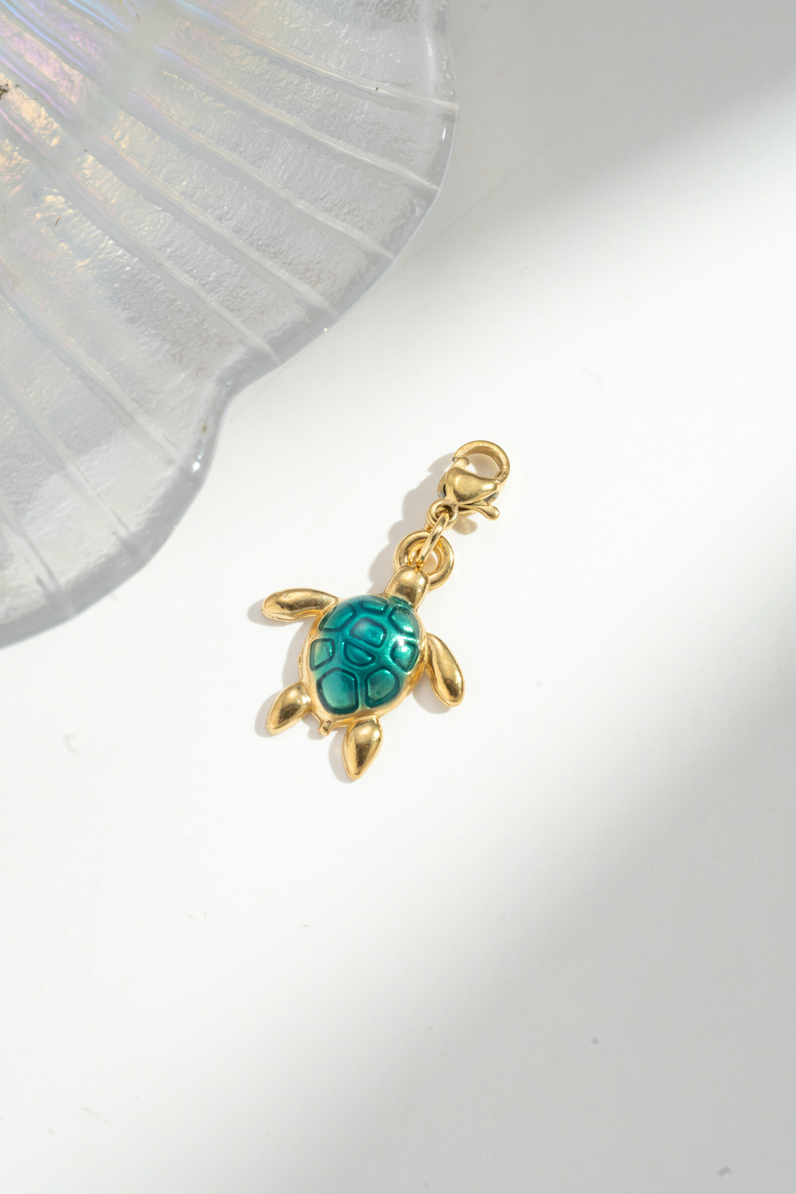 Mayorista COSMOS - Colgante de Tortuga Charms - Simbólico y Fantasioso de Acero Inoxidable