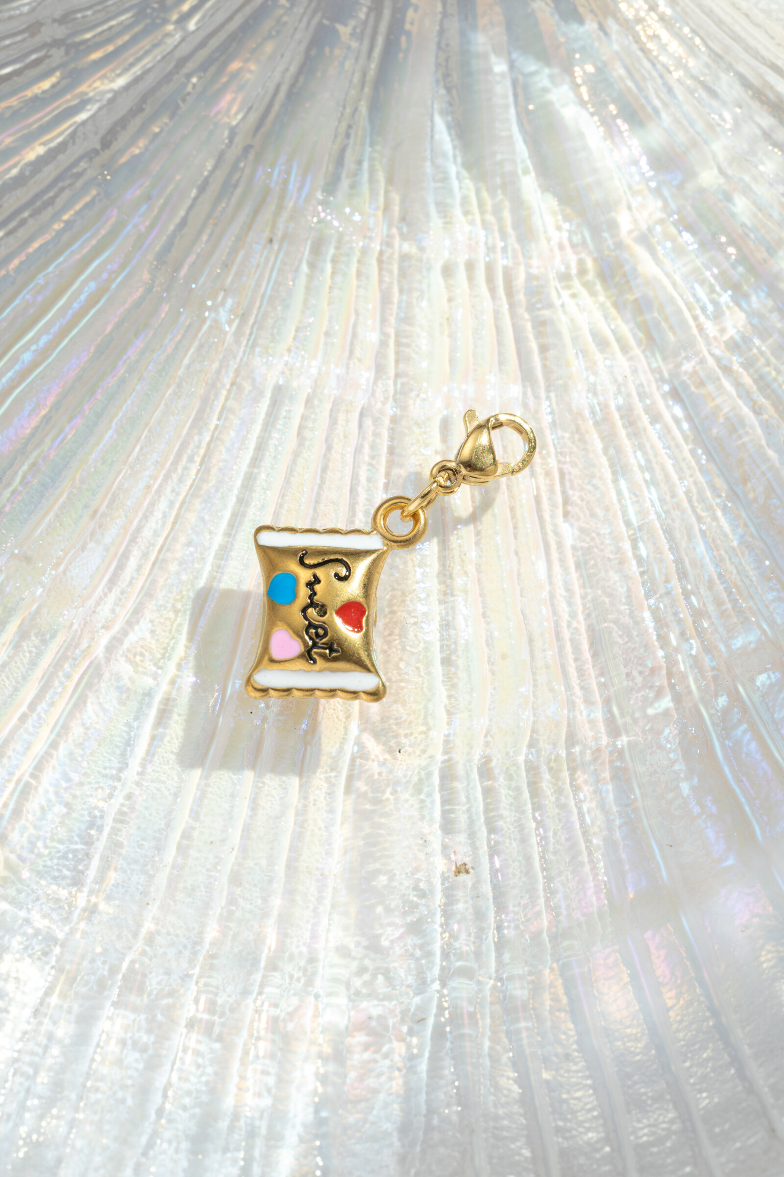 Wholesaler COSMOS - Stainless steel enamel candy pendant fancy colorful kawaii gourmet trend