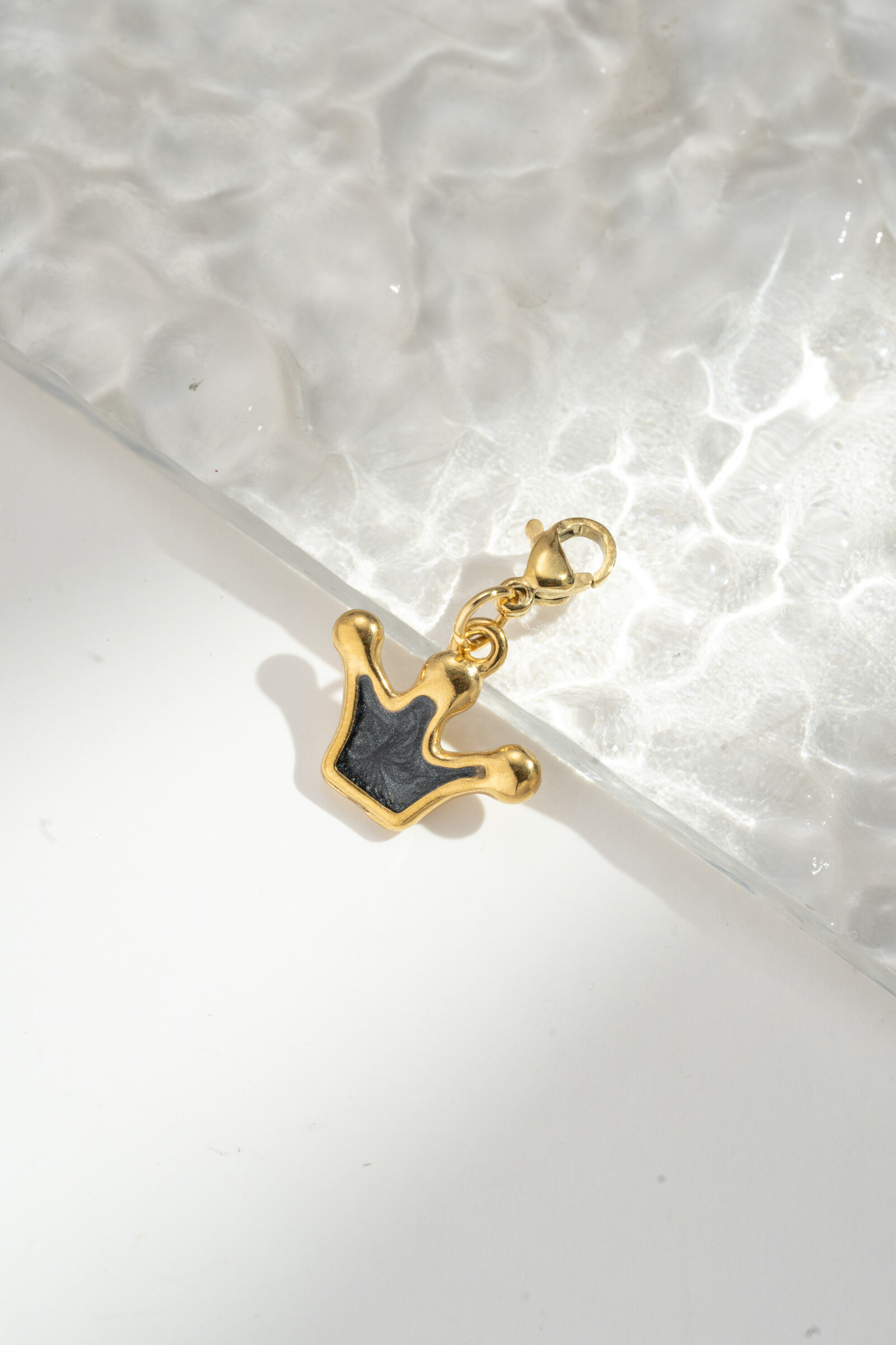 Grossiste COSMOS - Pendentif motif Couronne – Acier Inoxydable