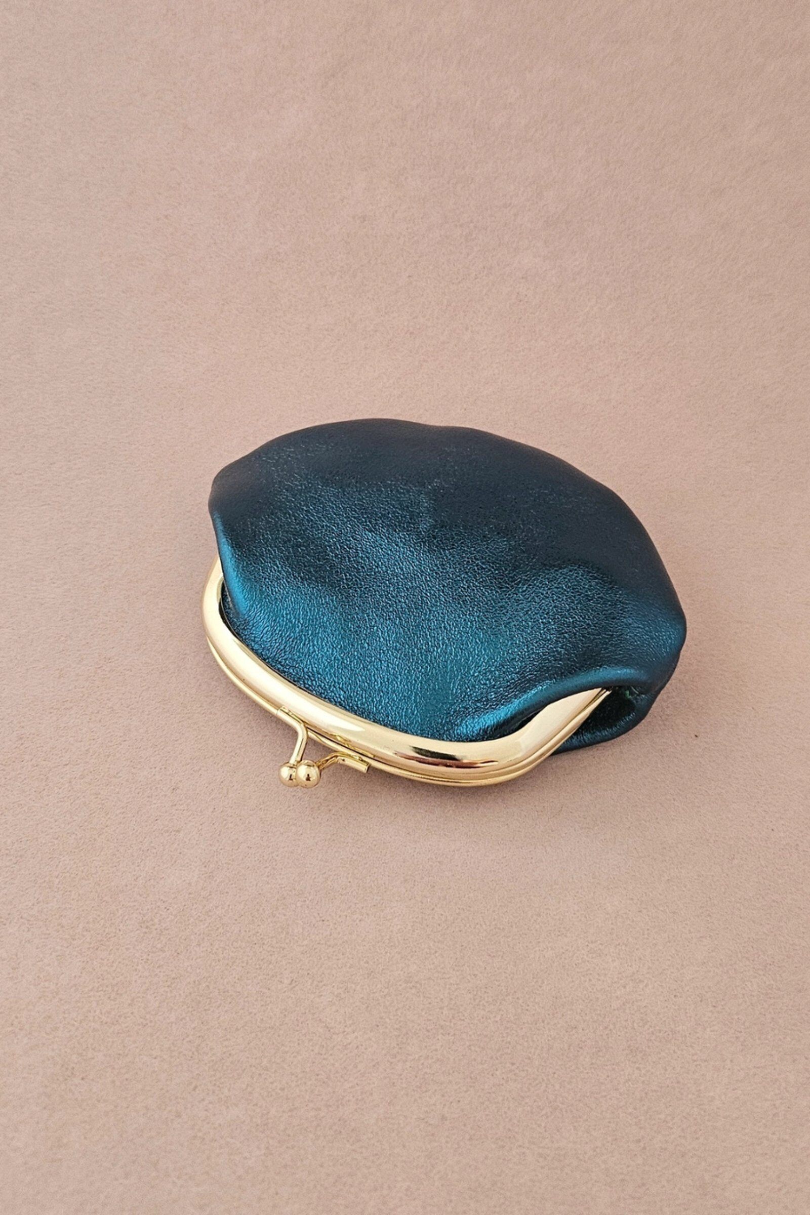 Großhändler Cottage & bag - Retro-Leder-Clutch mit Verschluss
