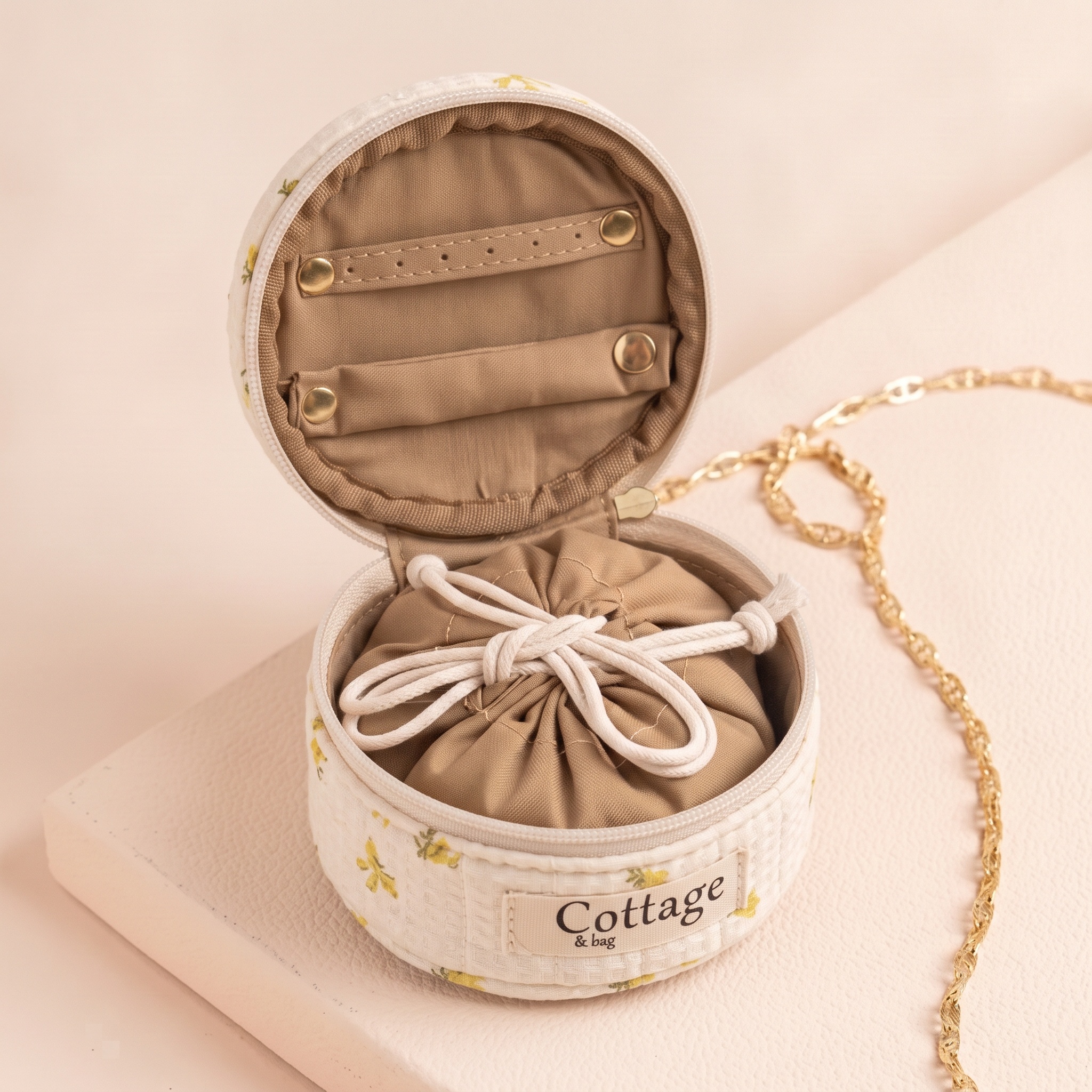 Grossiste Cottage & bag - Boite à bijou ronde