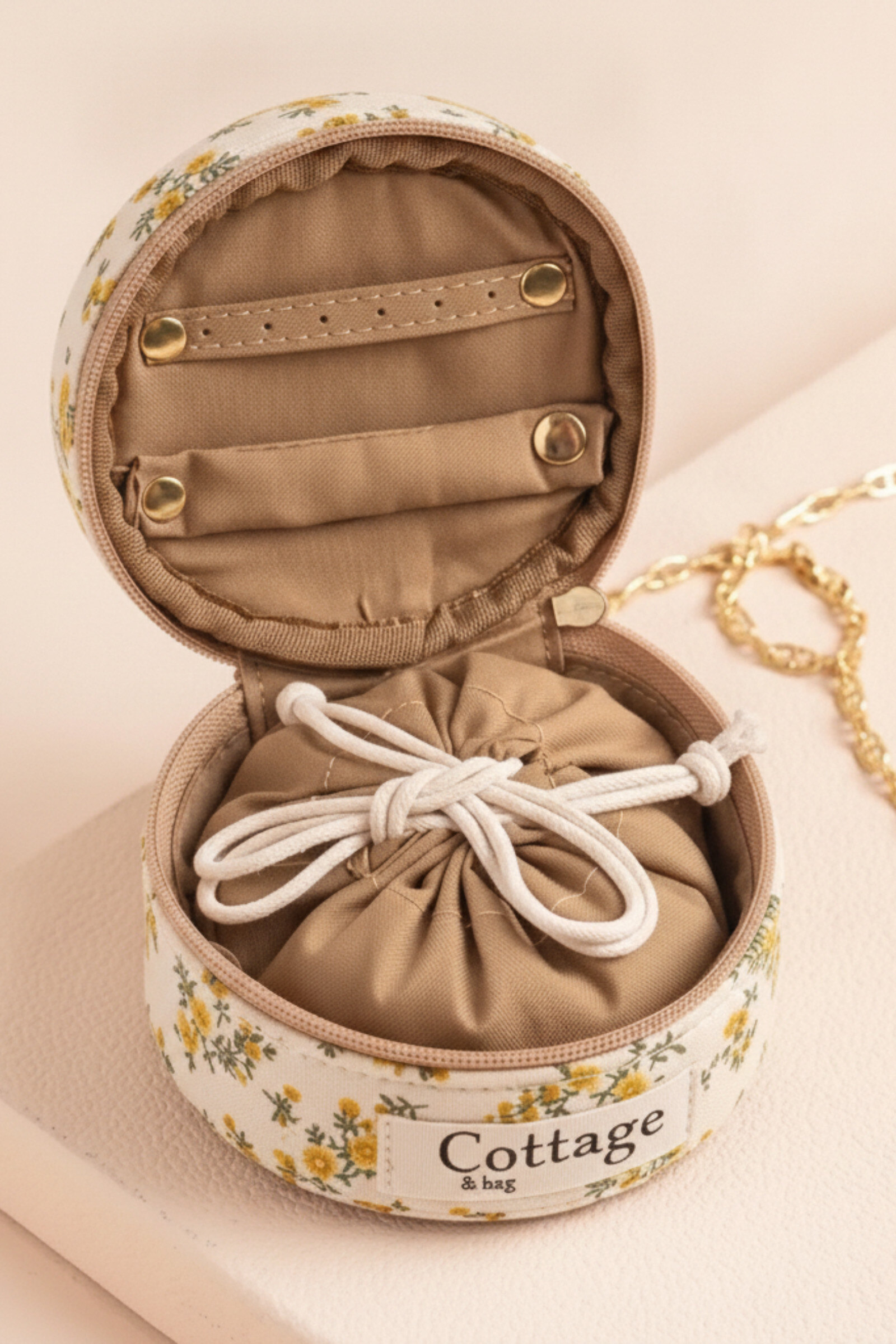 Grossiste Cottage & bag - Boite à bijoux ronde