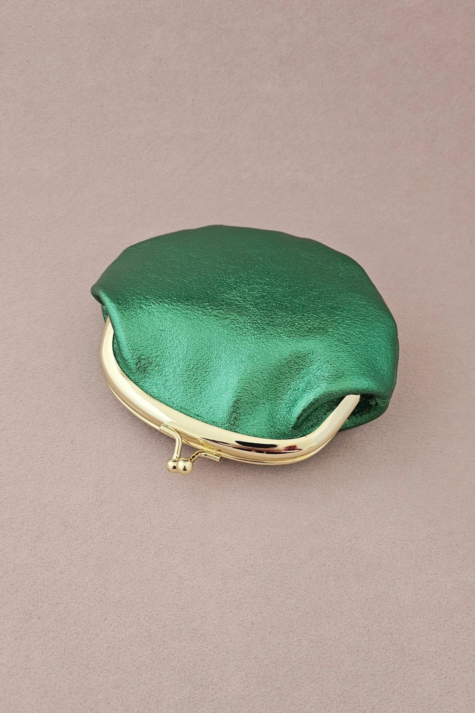 Großhändler Cottage & bag - Retro-Leder-Clutch mit Verschluss