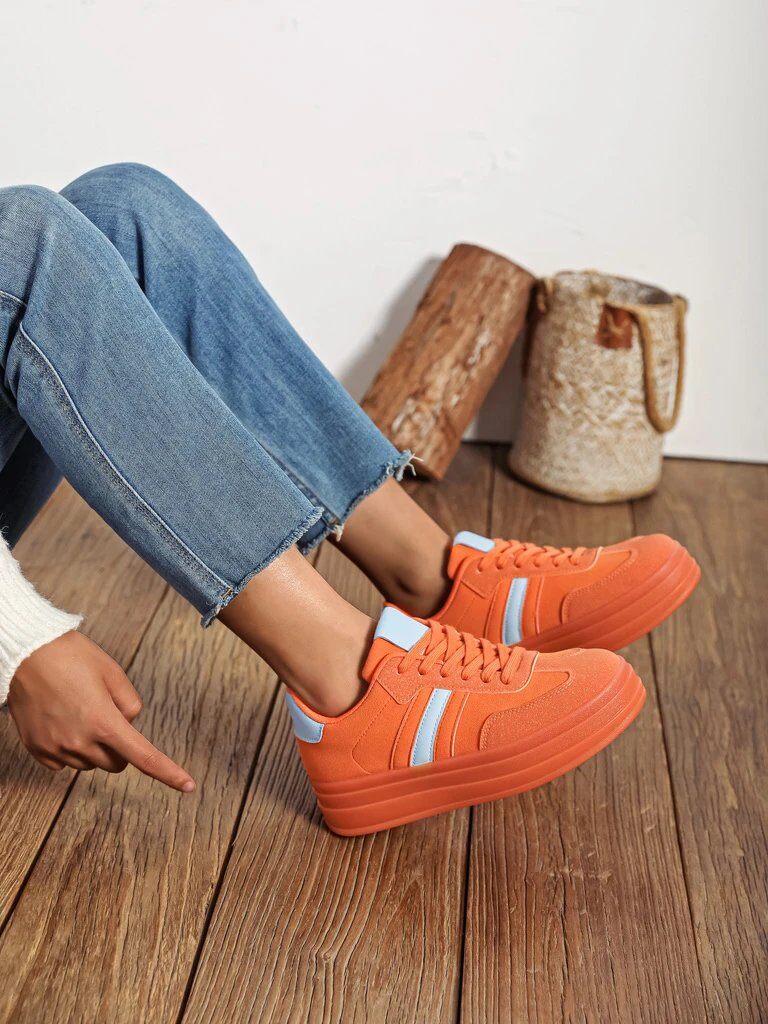 Grossiste COVANA Outlet - Baskets colorés, semelle bi-couleurs