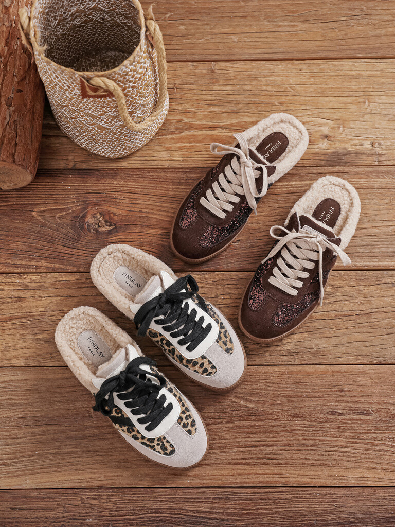 Wholesaler COVANA / FINDLAY - Findlay fleece-lined sneaker mules
