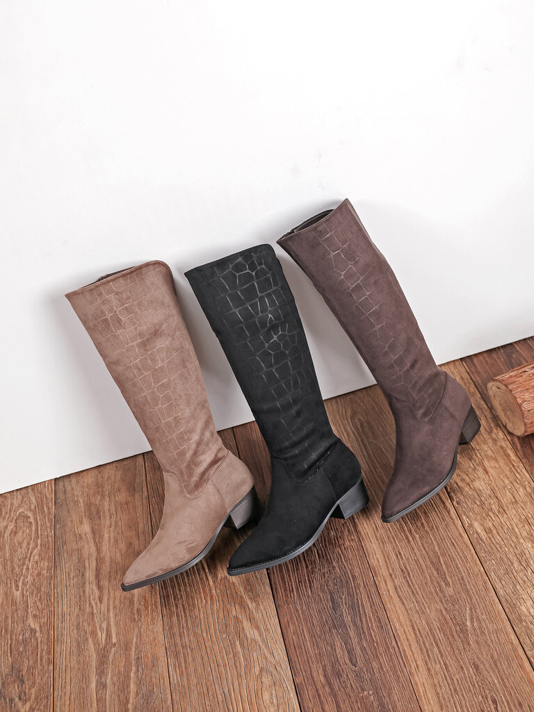 Wholesaler COVANA / FINDLAY - Croc-effect textured boots