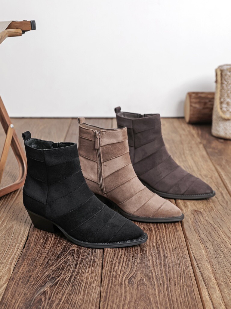 Grossiste COVANA / FINDLAY - Bottines western en suédine