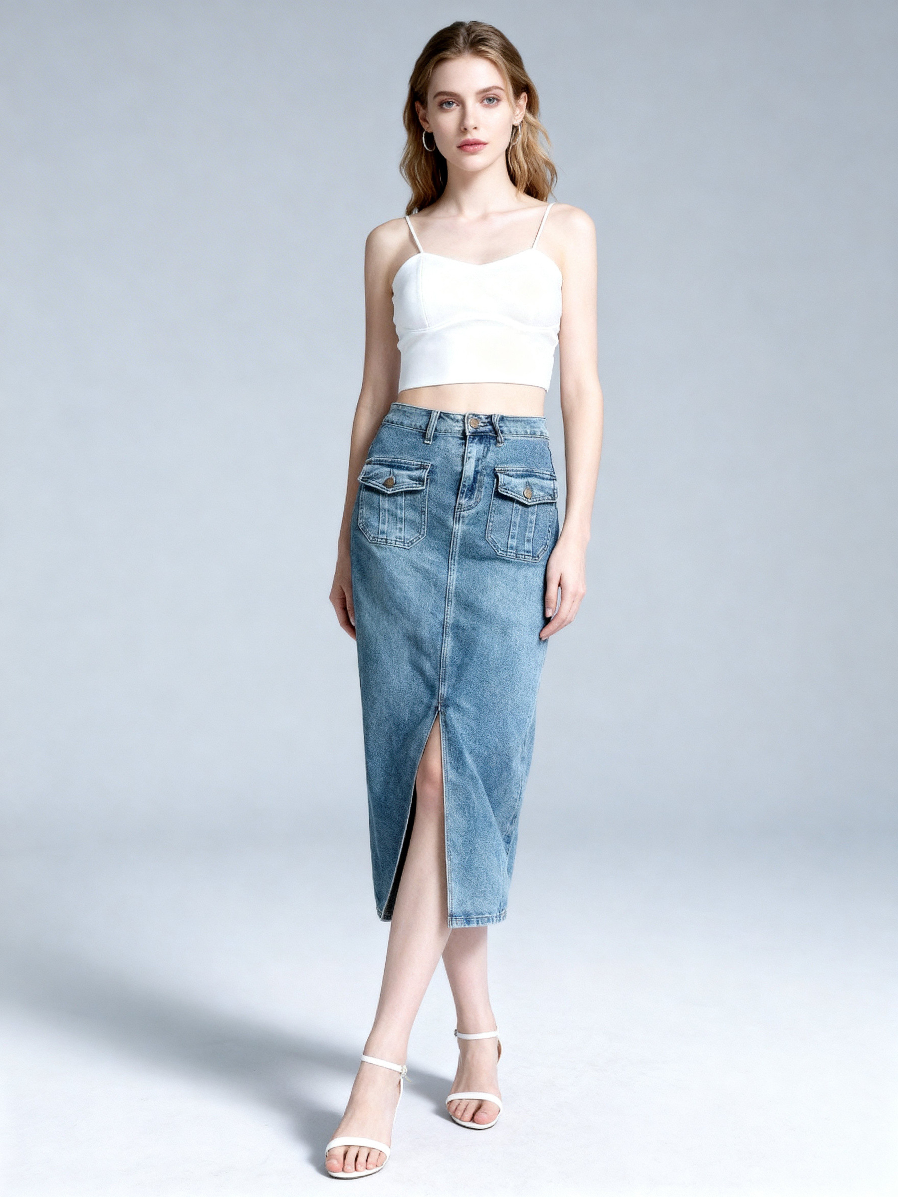 Mayorista COVERGIRL/VALE DENIM - Falda de mezclilla