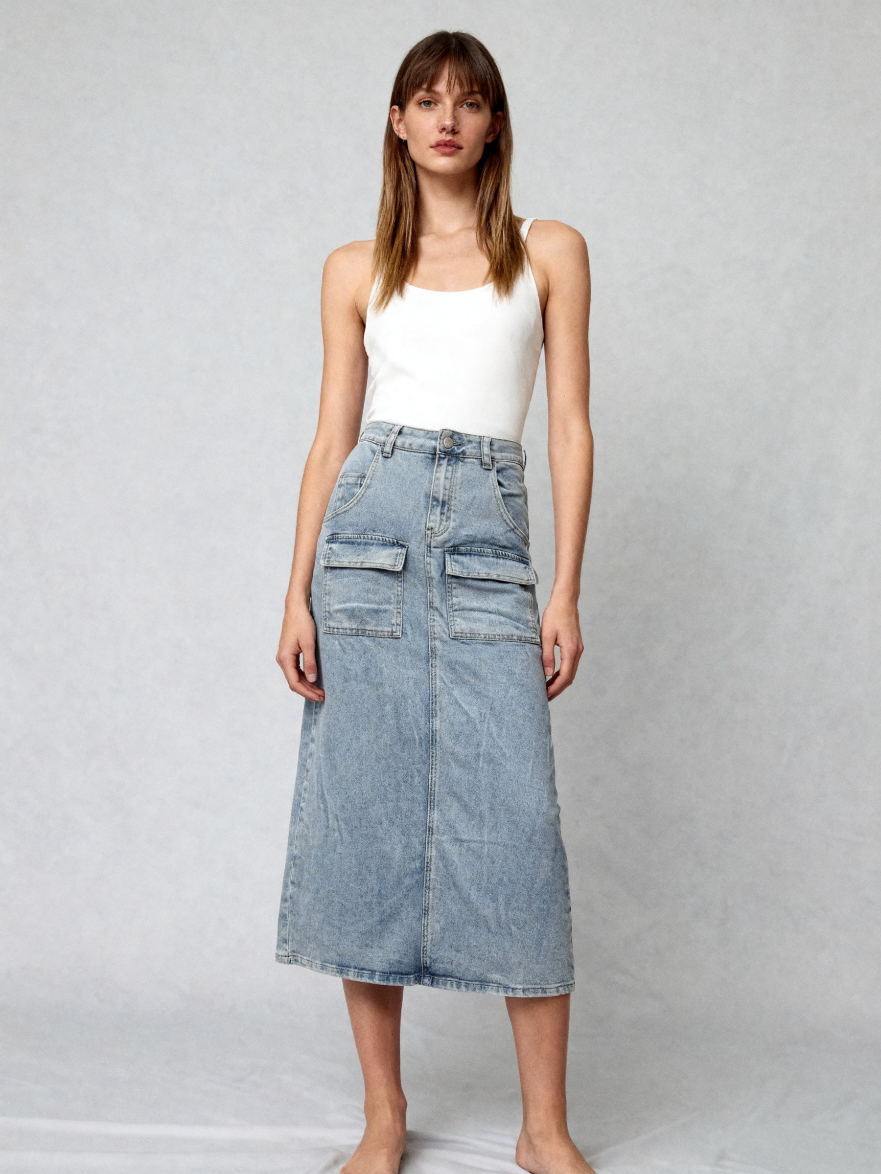 Mayorista COVERGIRL/VALE DENIM - Falda de mezclilla
