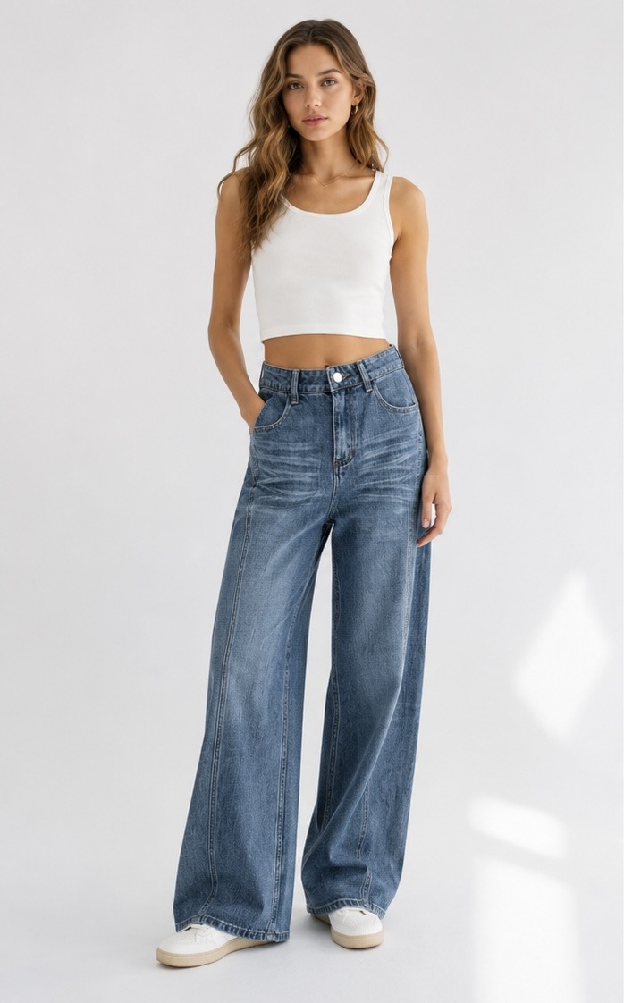 Wholesaler COVERGIRL/VALE DENIM - Straight denim jeans
