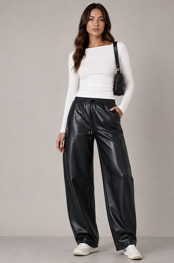 Grossiste COVERGIRL/VALE DENIM - PANTALON EN CUIR VÉGÉTAL