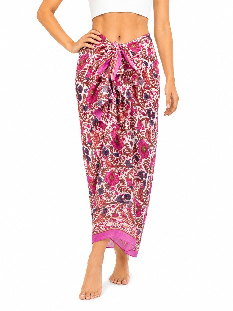 Grossiste Cowo-collection - Paréo 100% voile de coton imprimé