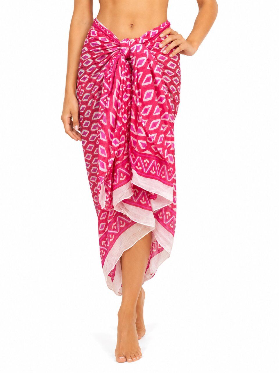 Grossiste Cowo-collection - Paréo 100% voile de coton imprimé