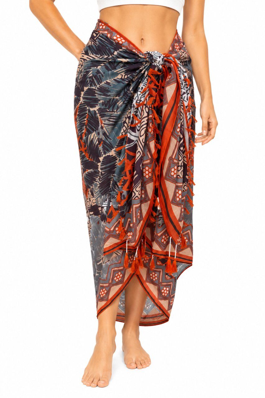 Grossiste Cowo-collection - Paréo 100% voile de coton imprimé