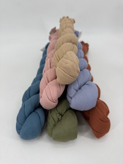 Grossista Cowo-collection - Sciarpe di cotone intrecciato puro a tinta unita