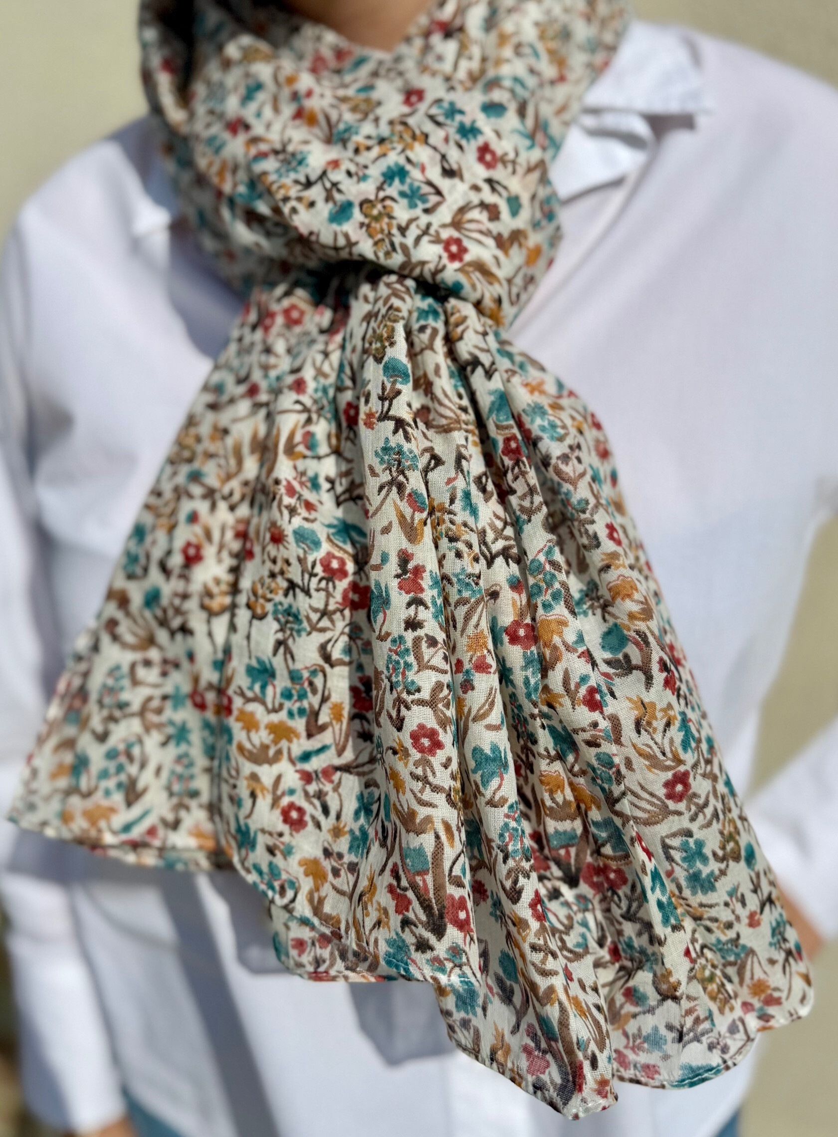 Grossiste Cowo-collection - Foulard 100% Coton indien