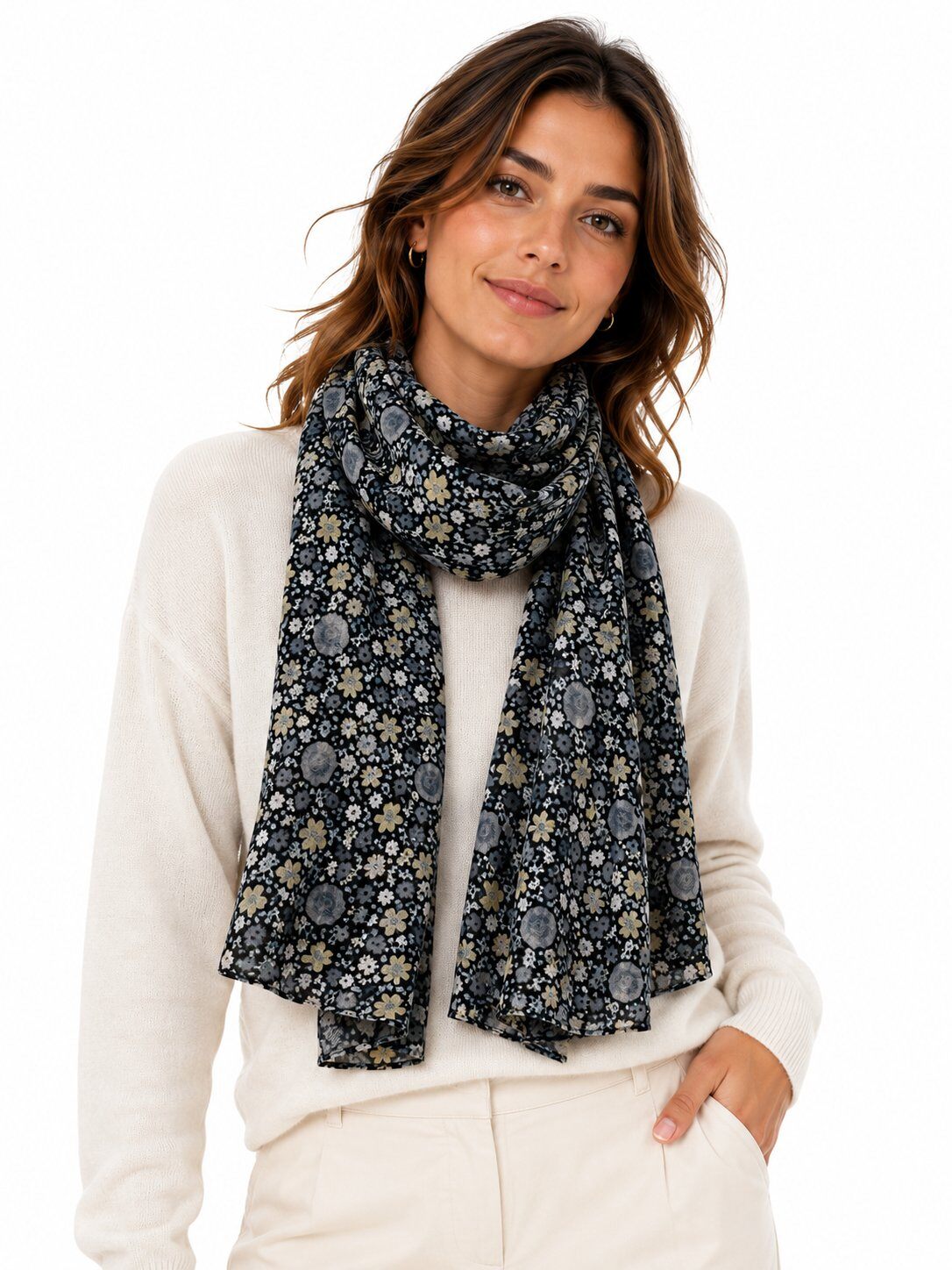 Wholesaler Cowo-collection - Liberty scarf 100% printed cotton voile