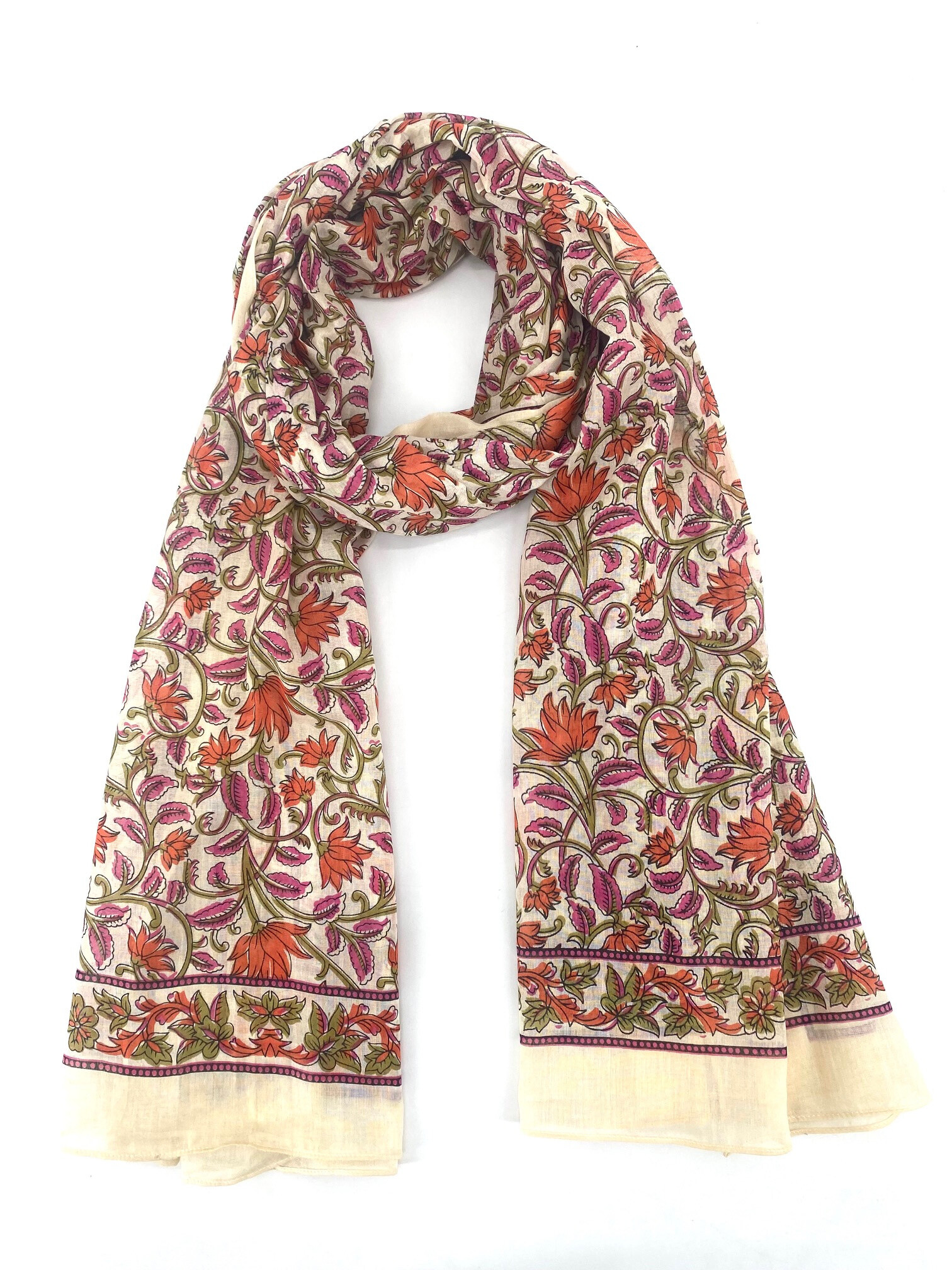 Großhändler Cowo-collection - Indianfoulard Chèche Paréo 100% Baumwolle