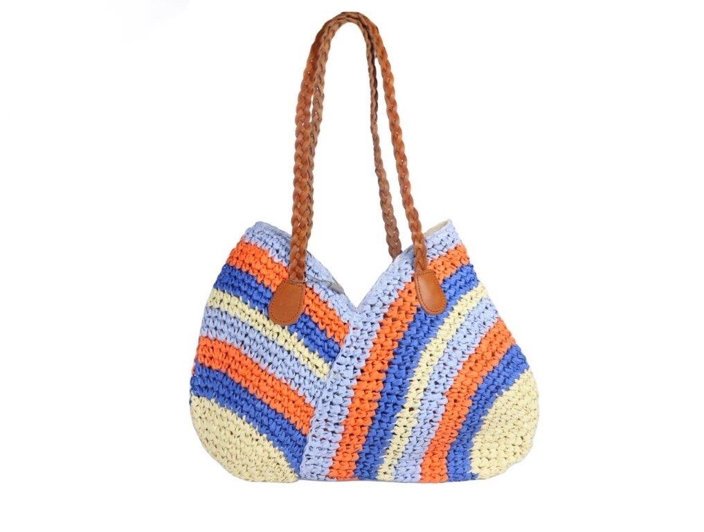 Grossiste Crazy lou - Sac en papier et cuir tressé