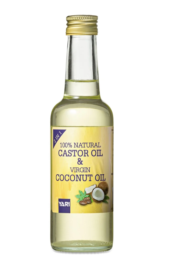 Grossista Crystal Auber - Olio naturale di Yari - Olio di ricino e olio di cocco vergine 250 ml