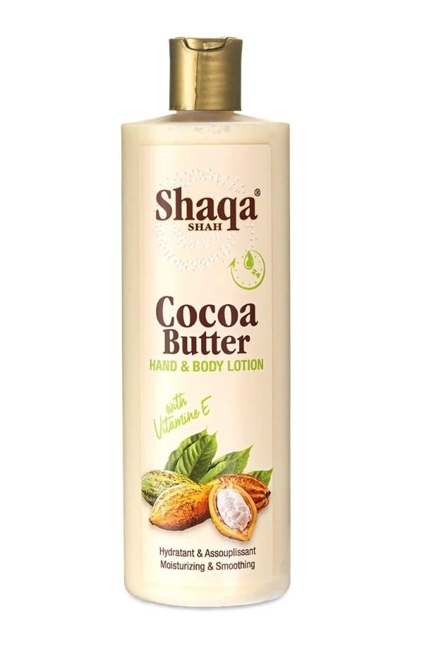Grossiste Crystal Auber - Lotion Hydratante Corps & Mains au Beurre de Cacao 473ML - Shaqa