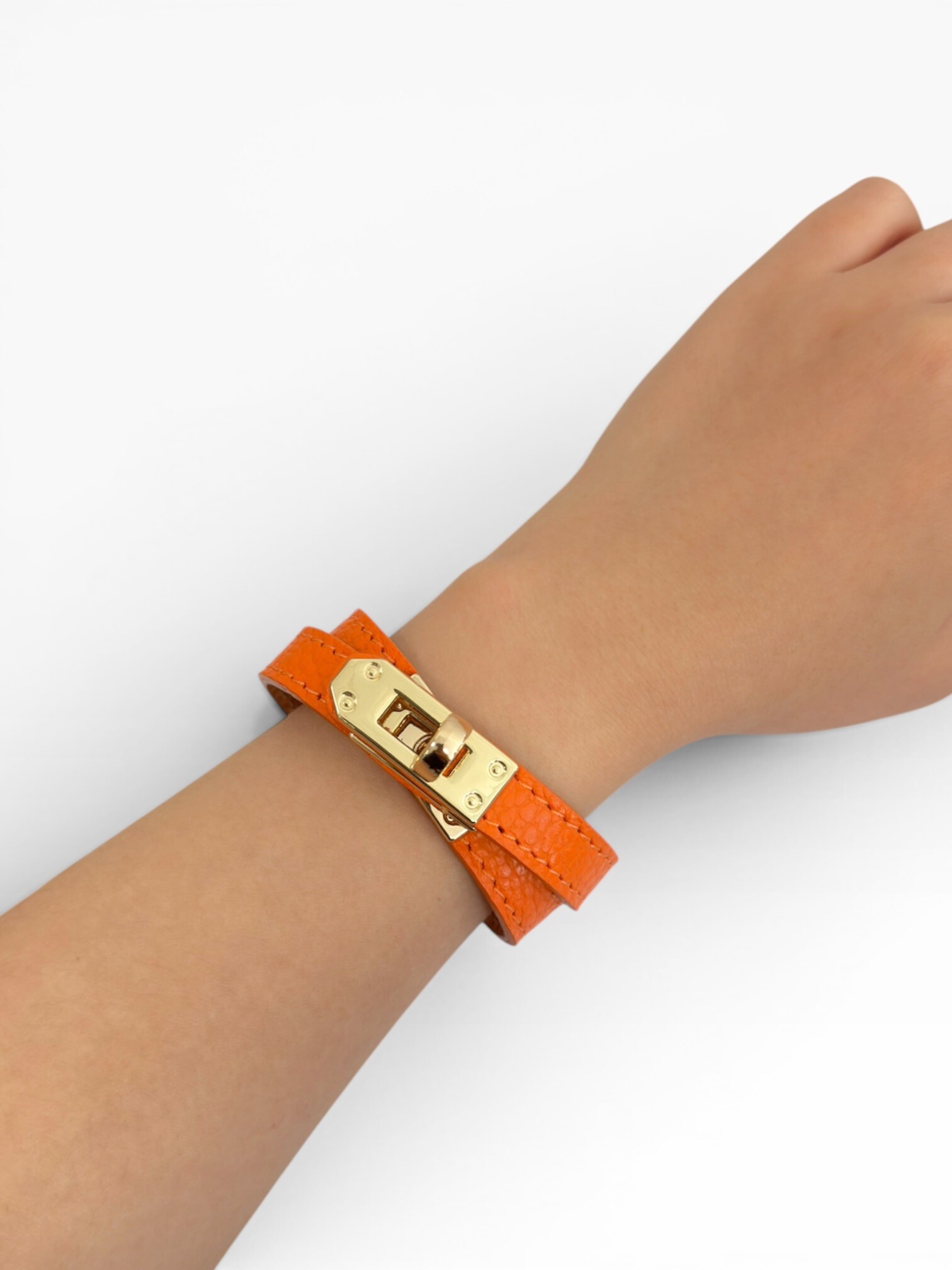 Grossista CUOIO & CHIC - Bracciale Due Giri In Vera Pelle