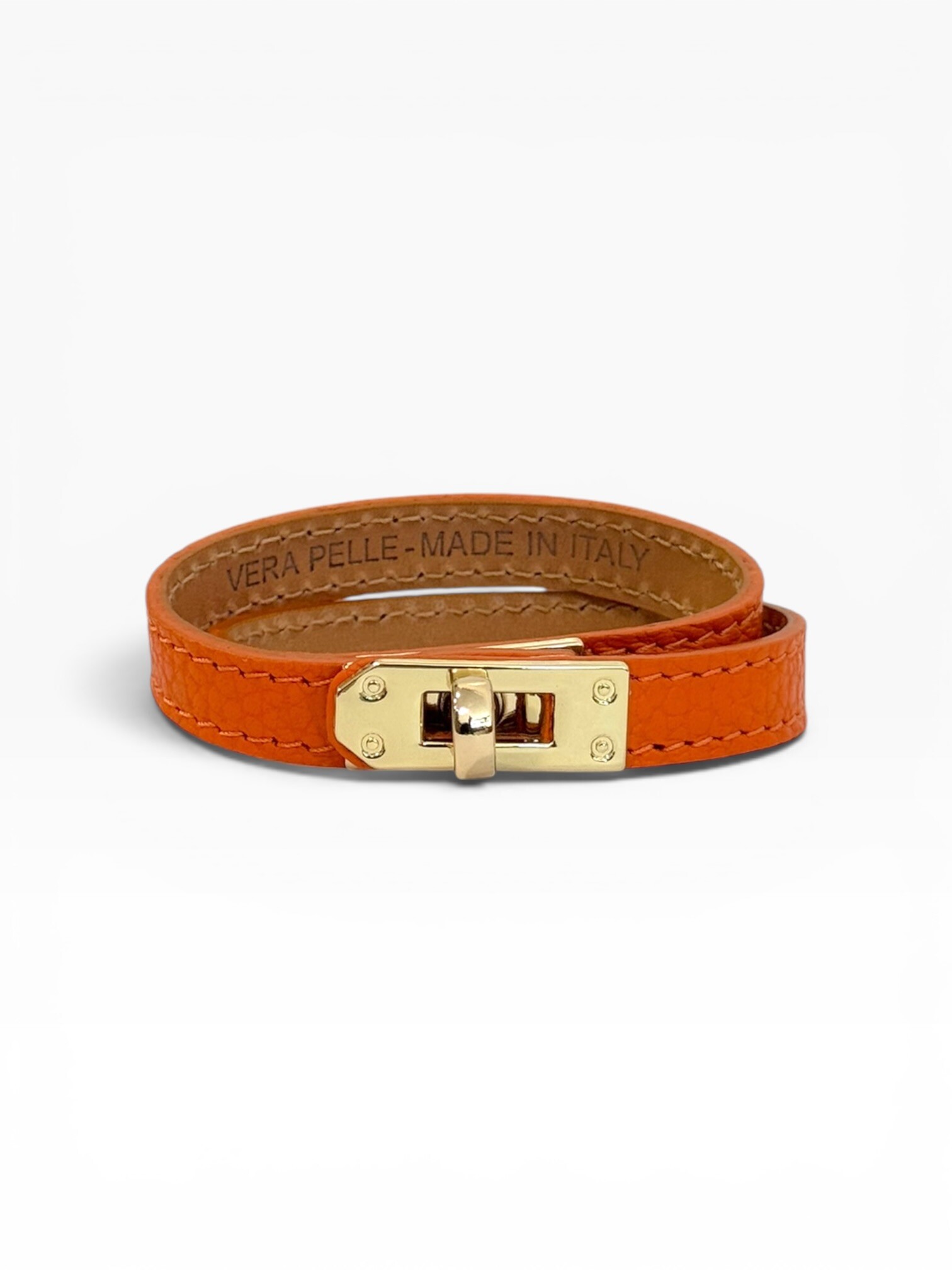 Wholesaler CUOIO & CHIC - Double Wrap Bracelet In Genuine Leather