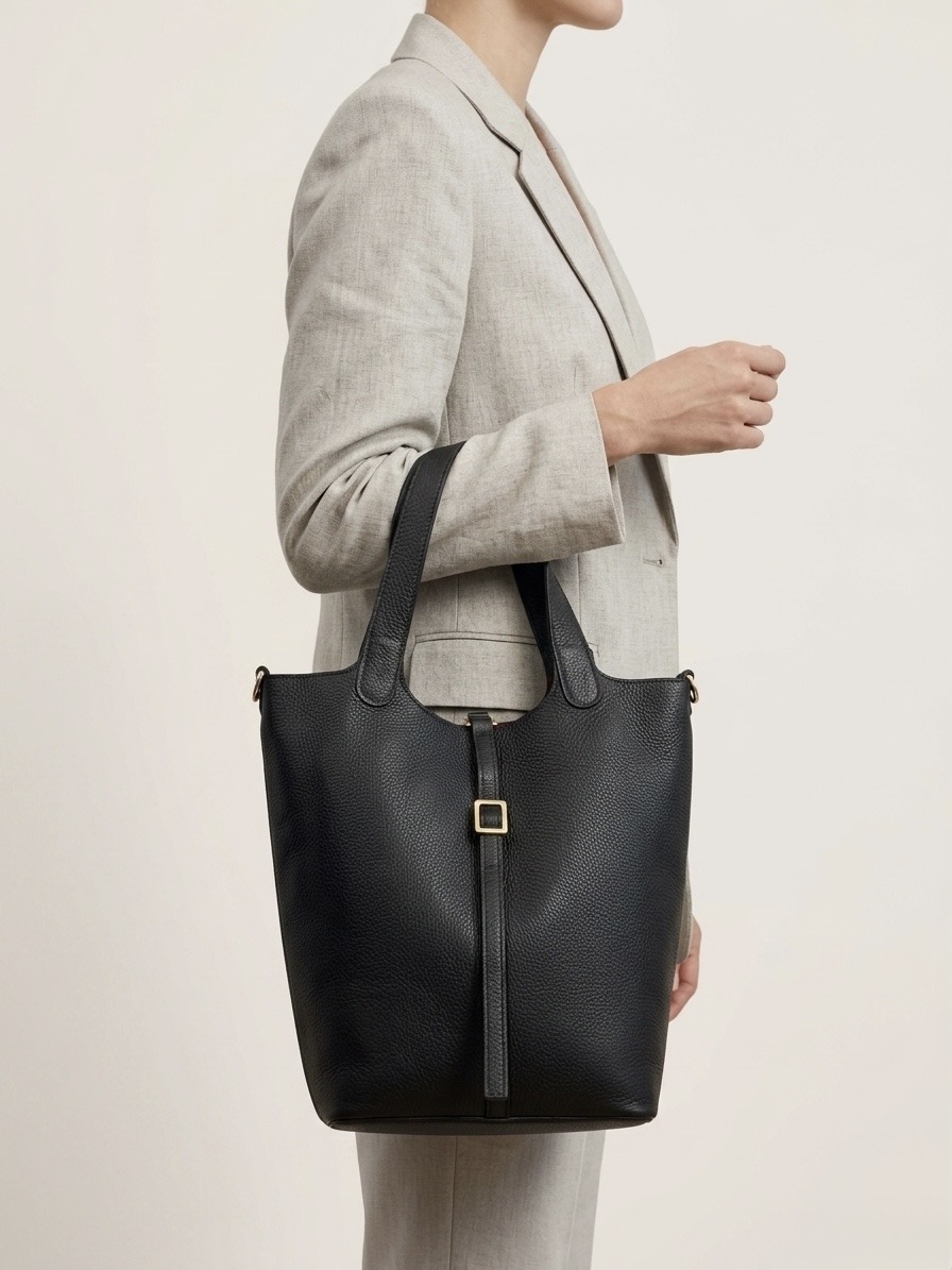 Grossiste CUOIO & CHIC - Sac Seau Grand Cuir Grainé
