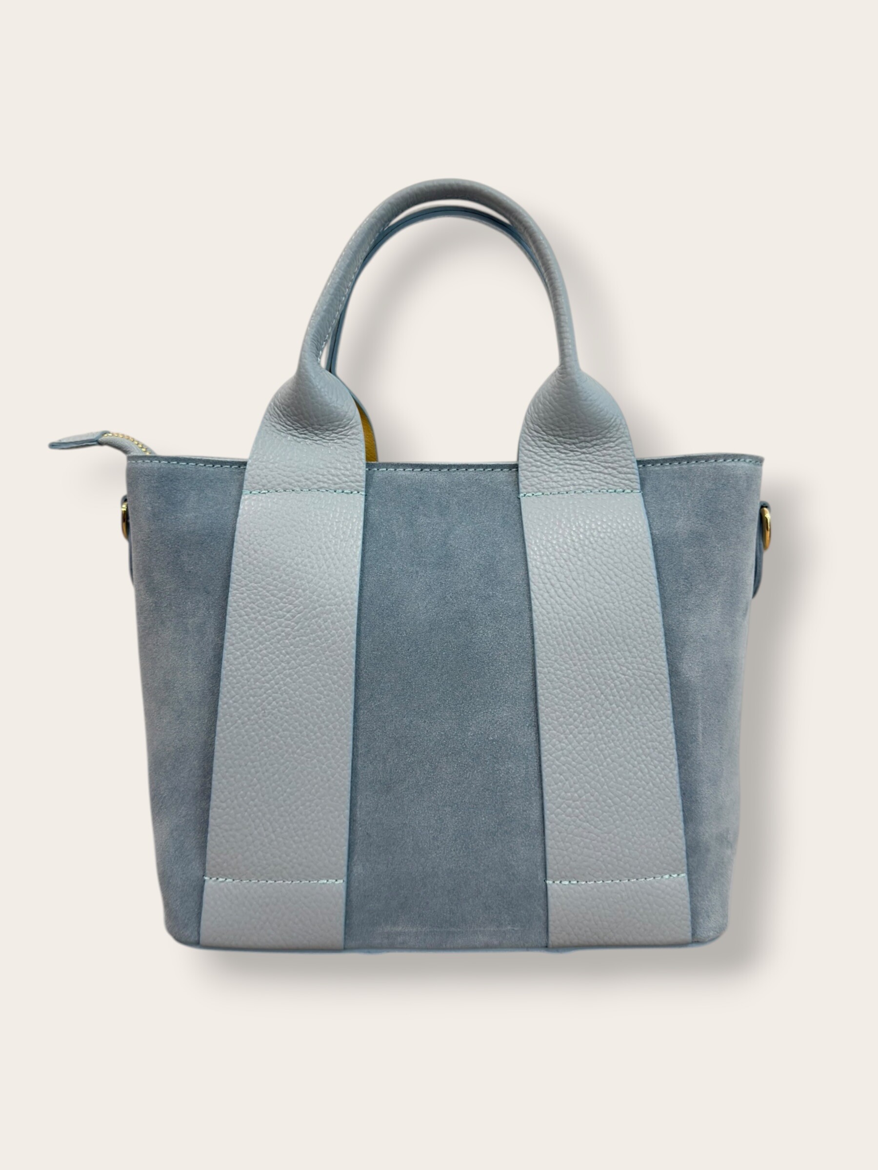 Wholesaler CUOIO & CHIC - Suede/pebbled leather handbag
