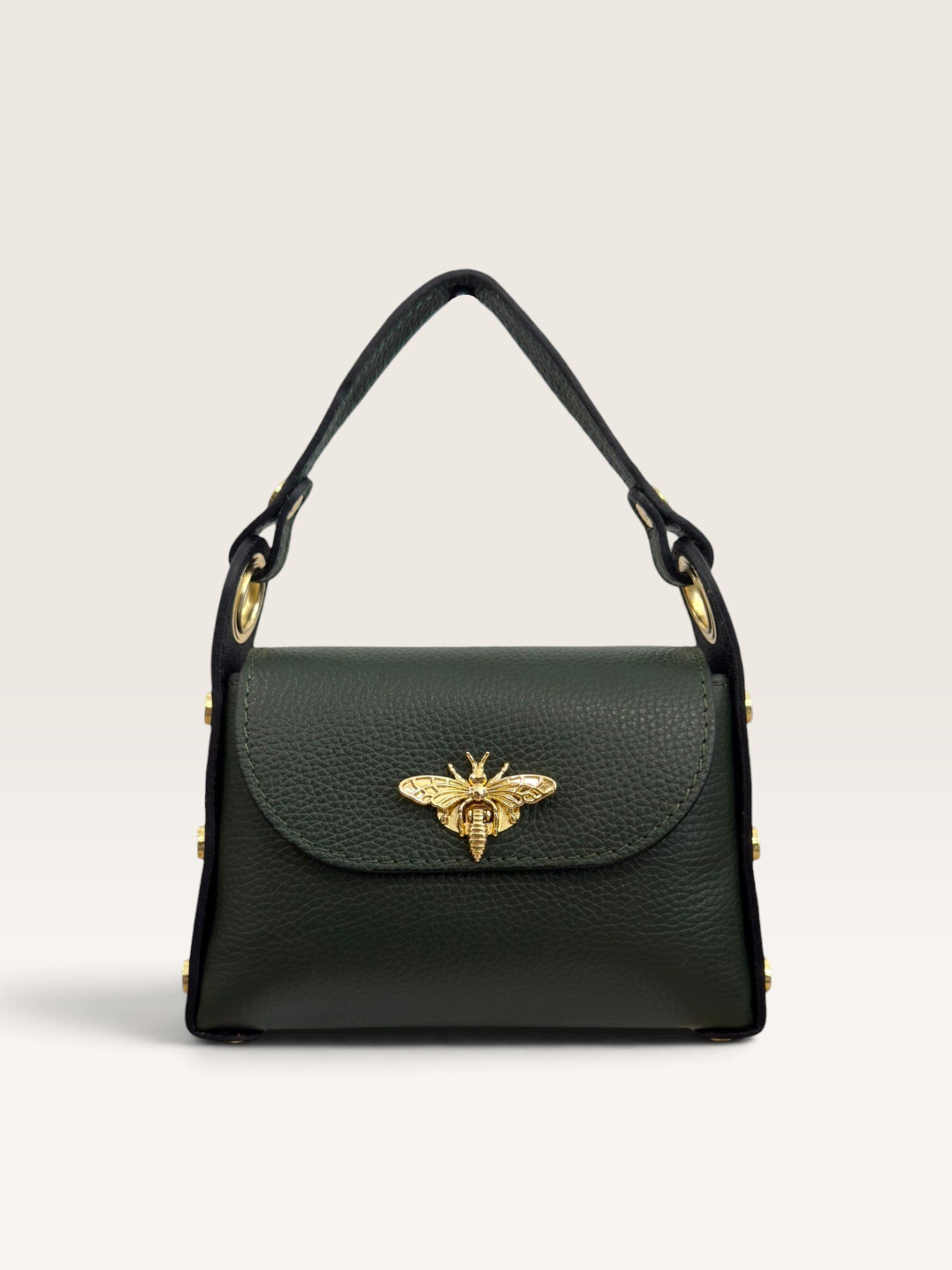 Grossiste CUOIO & CHIC - Sac Détail Abeille Cuir Véritable