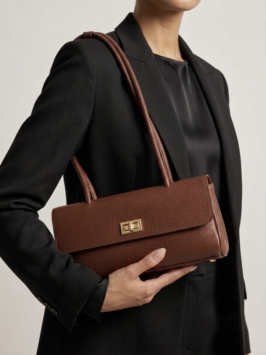 Grossiste CUOIO & CHIC - Sac à Épaule en Cuir Grainé