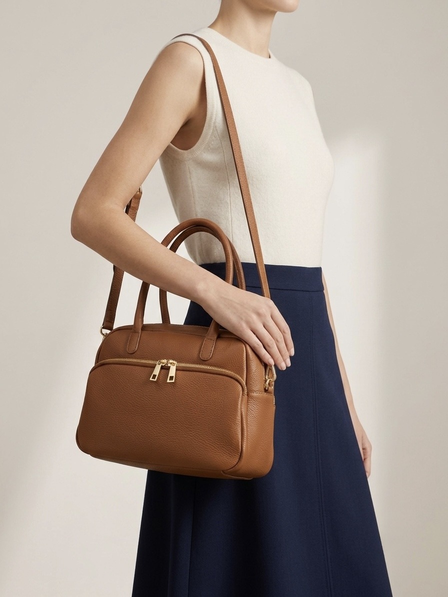Wholesaler CUOIO & CHIC - Handbag with double long handle