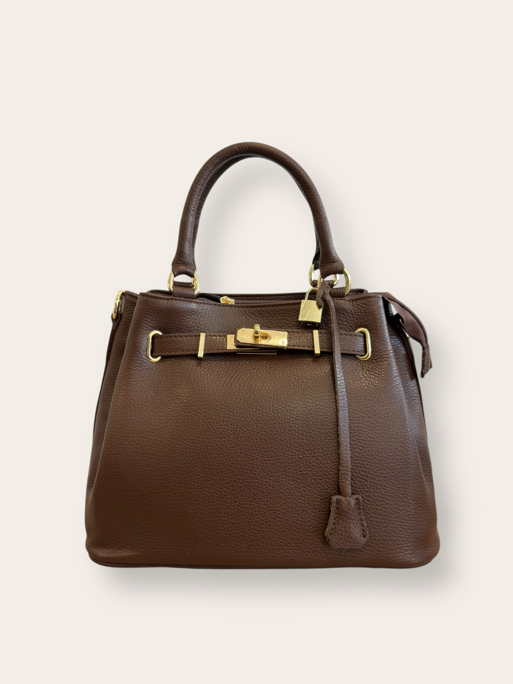 Grossiste CUOIO & CHIC - Sac À Main Élégant En Cuir Grainé MEDIUM