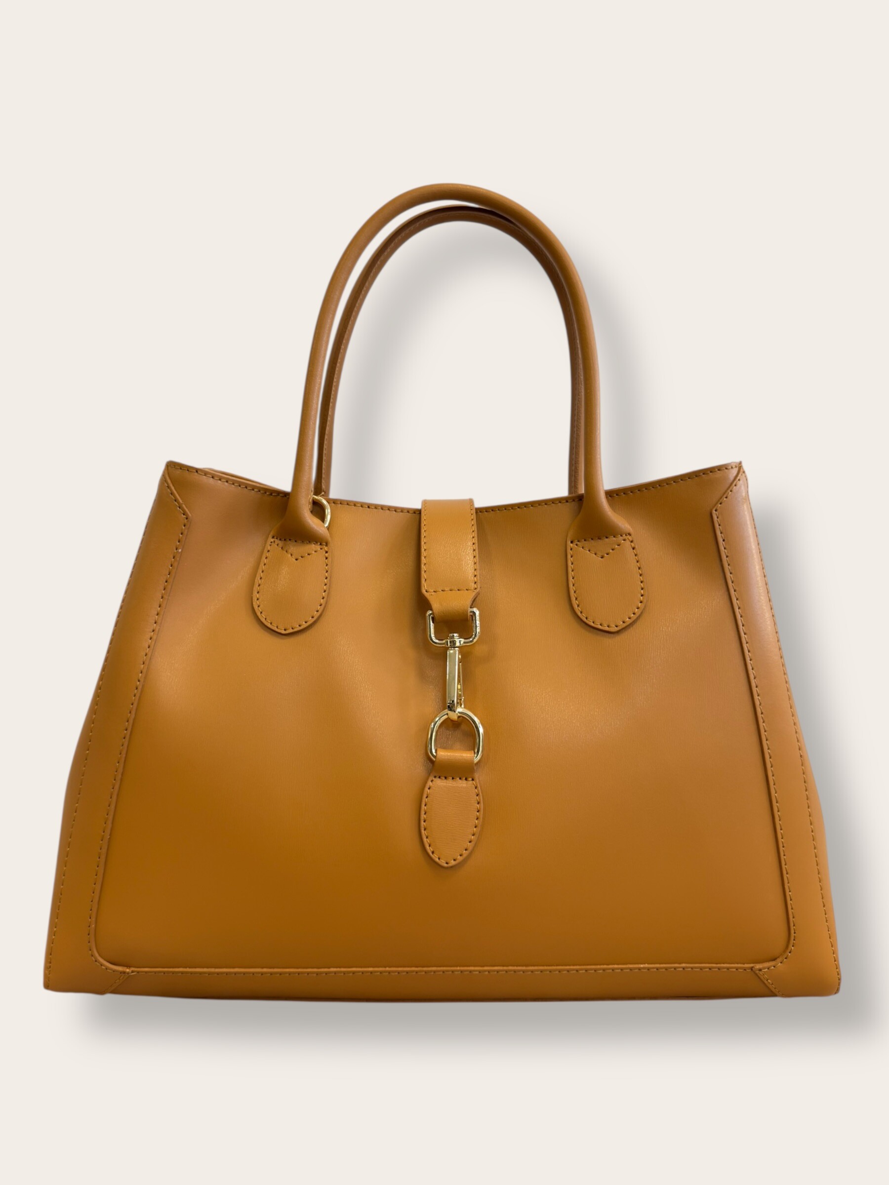 Grossiste CUOIO & CHIC - Maxi Sac À Main Double Anse Cuir Véritable