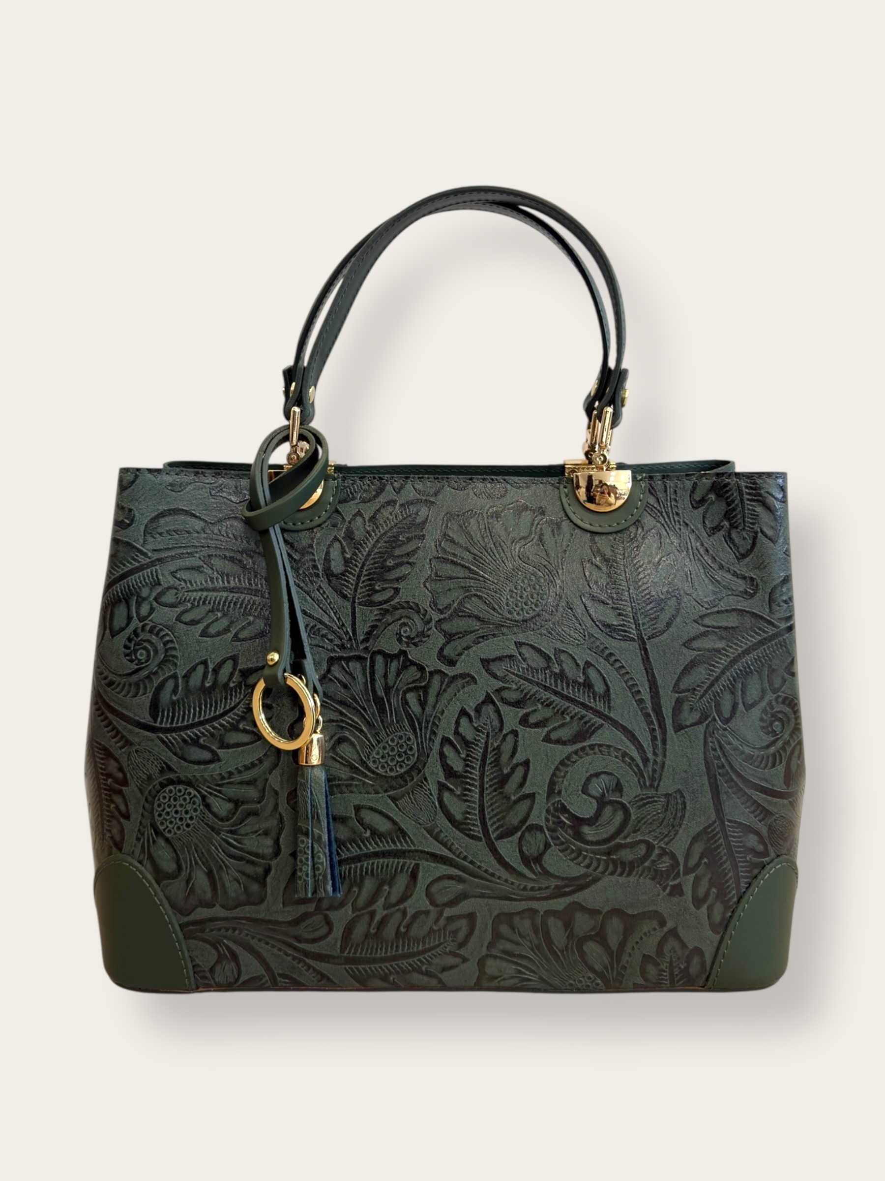Grossiste CUOIO & CHIC - Sac à main avec pendentif en cuir imprimé