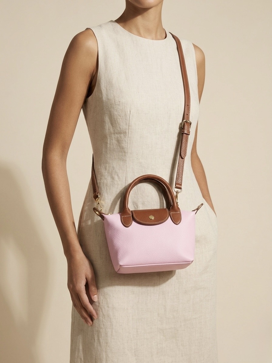 Grossiste CUOIO & CHIC - Sac à main en cuir grainé avec bandoulière