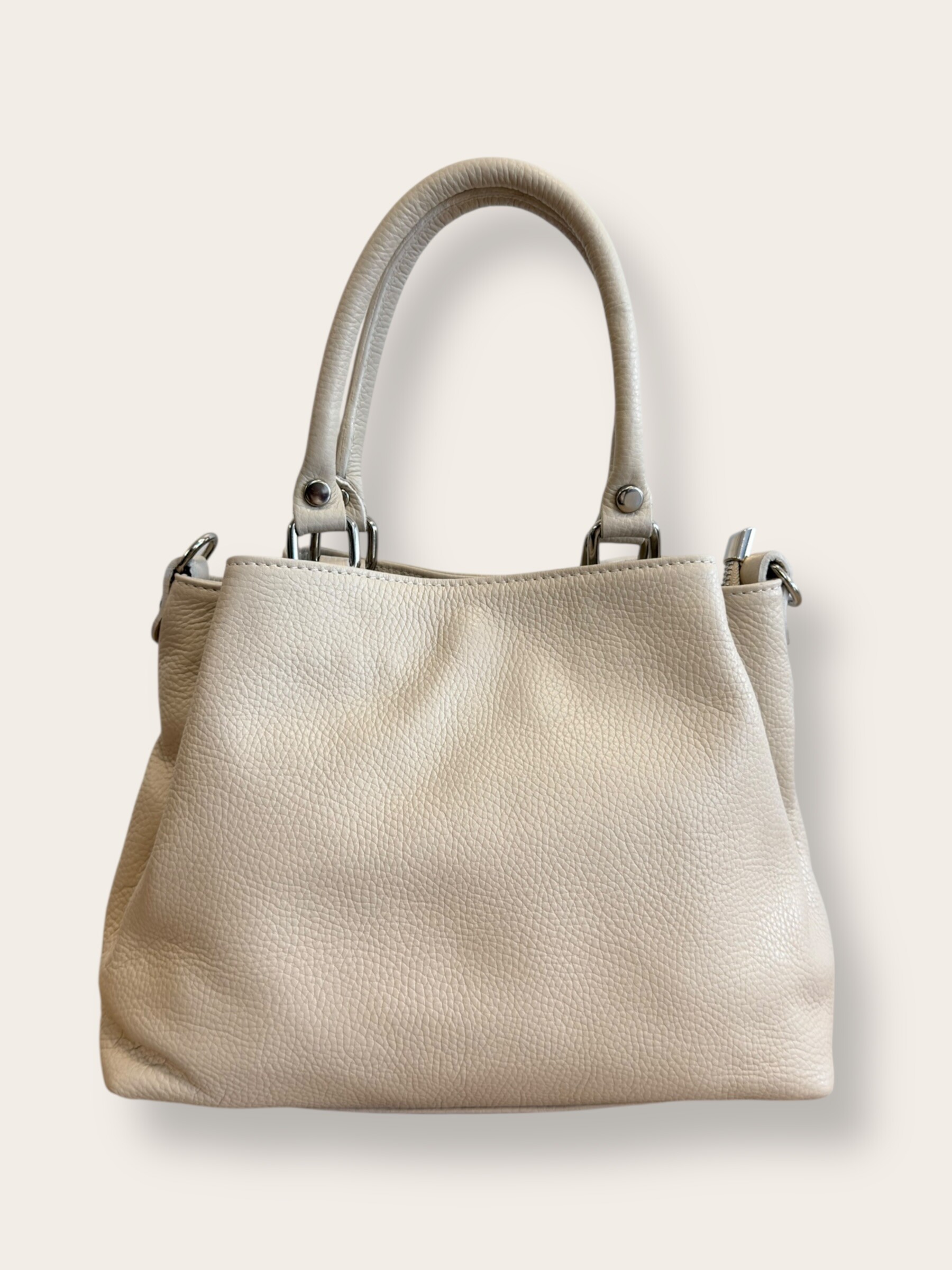 Grossiste CUOIO & CHIC - Sac à Trois Compartiments en Cuir Grainé