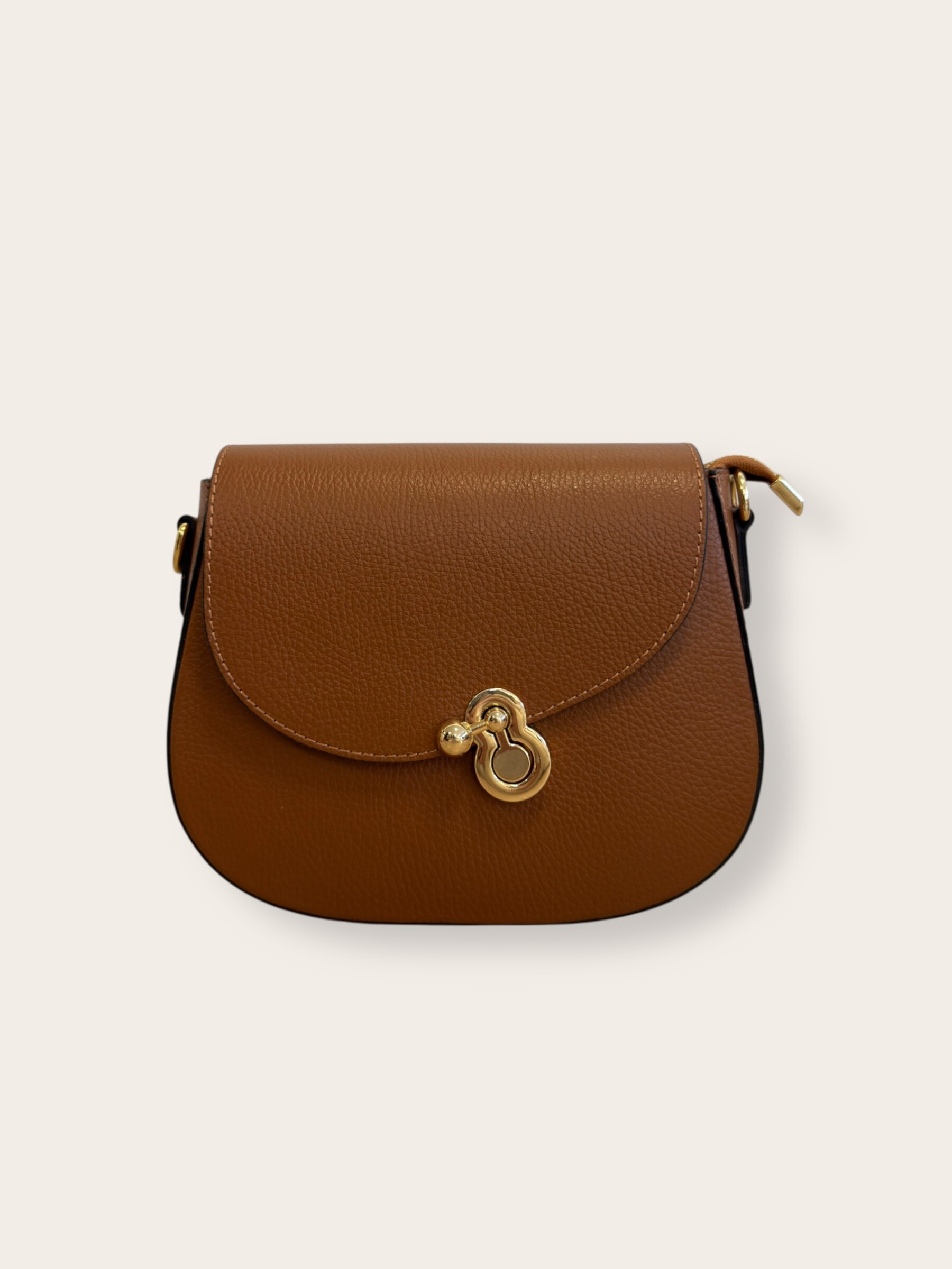 Wholesaler CUOIO & CHIC - Compact Crossbody Bag in Pebbled Leather