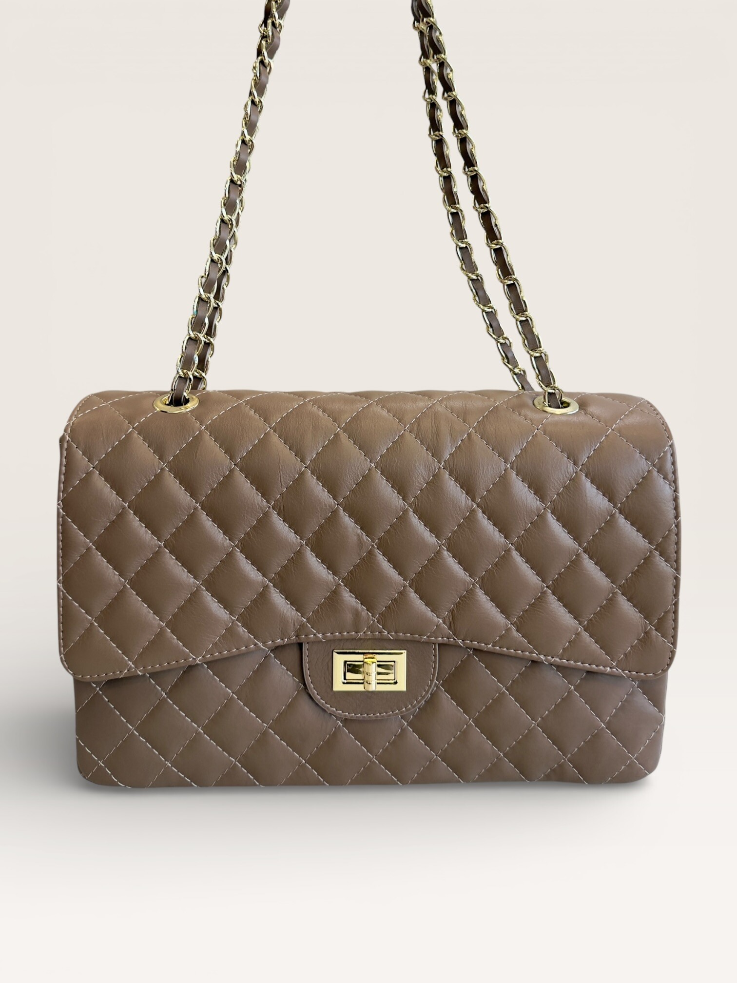 Grossiste CUOIO & CHIC - Grand Sac Élégant en Cuir Matelassé