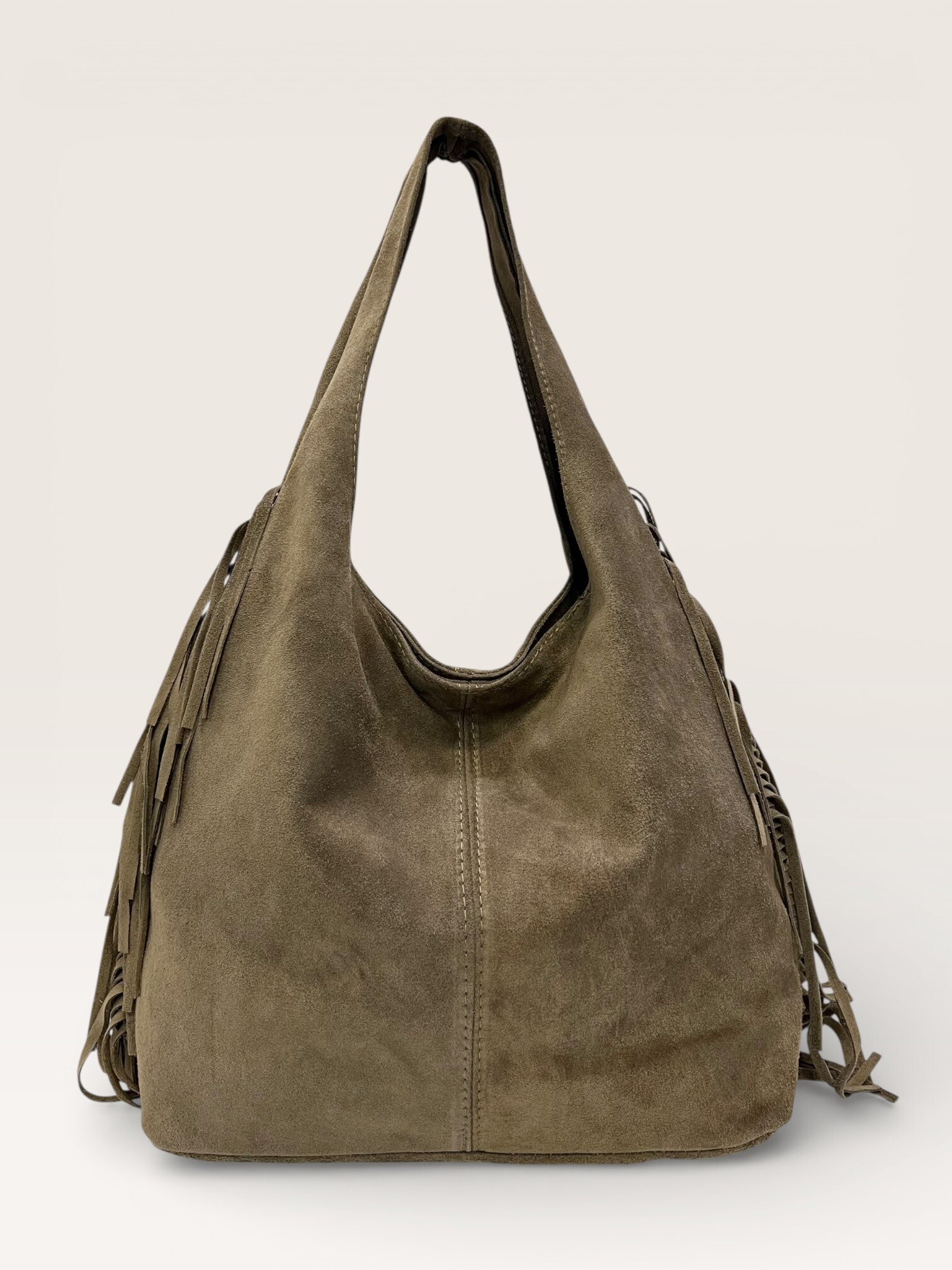 Mayorista CUOIO & CHIC - Bolso shopper de ante con flecos