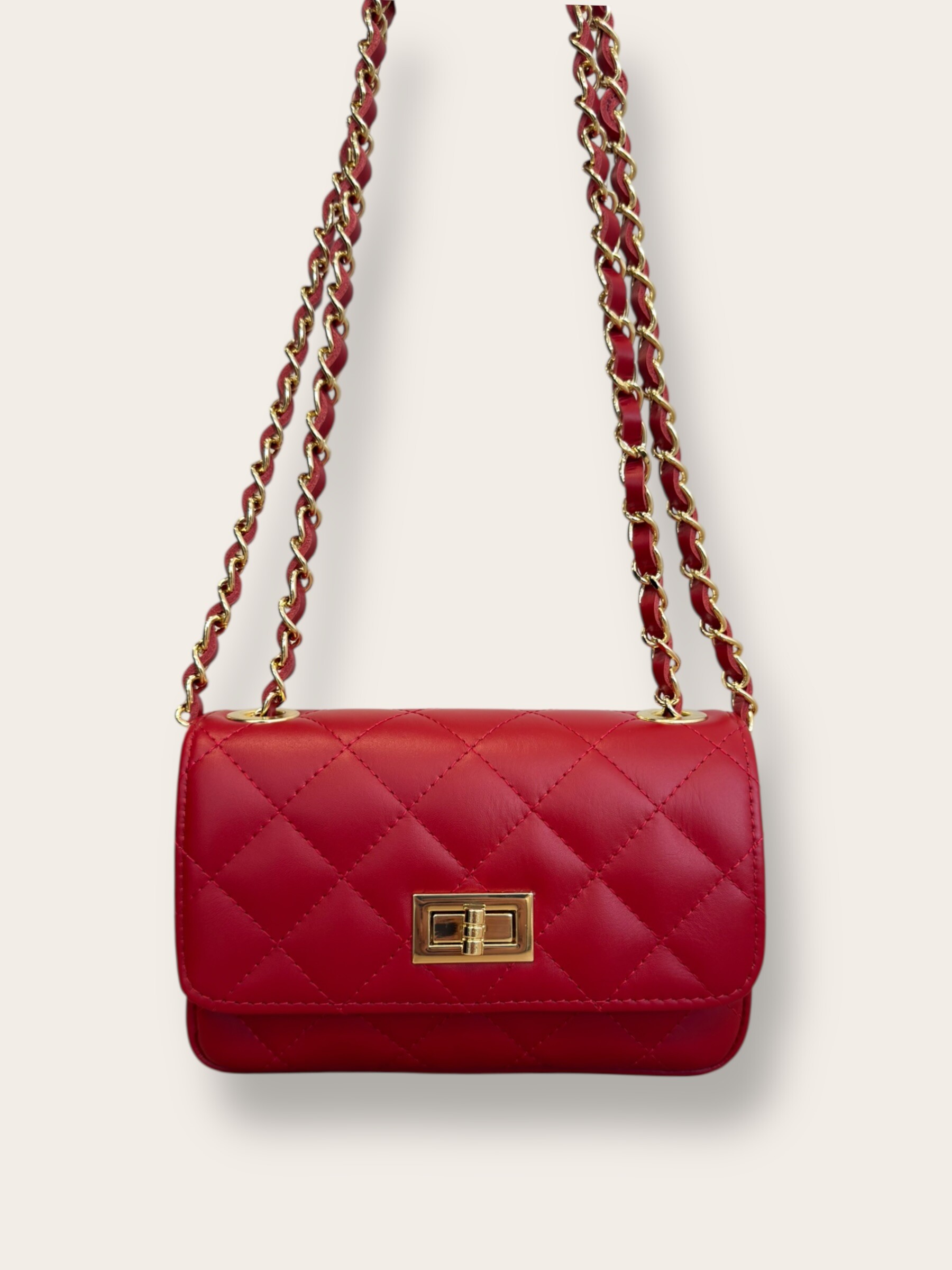 Grossiste CUOIO & CHIC - Mini sac à bandoulière en cuir matelassé