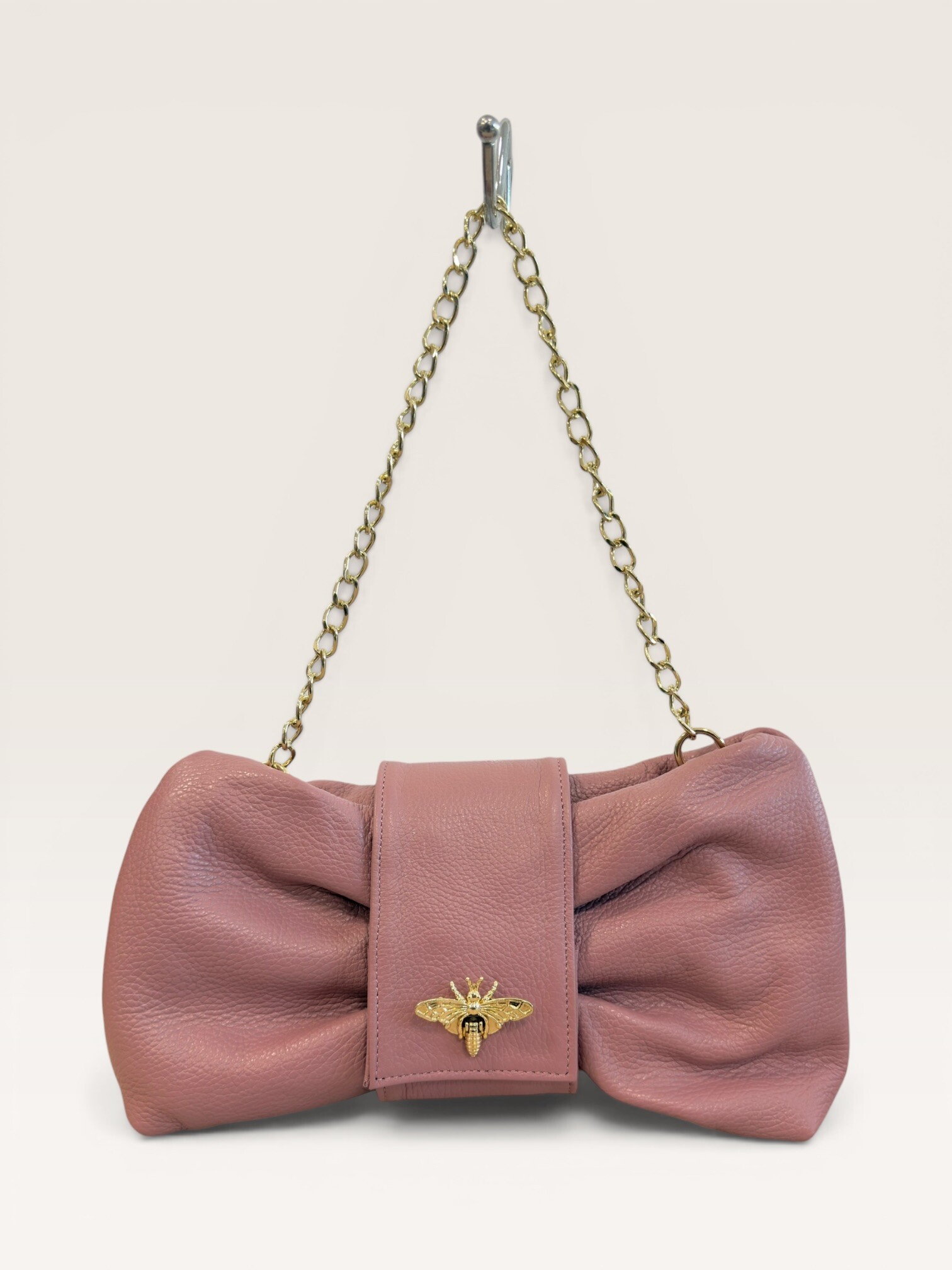 Grossista CUOIO & CHIC - Borsa Elegante A Fiocco Pelle Martellata